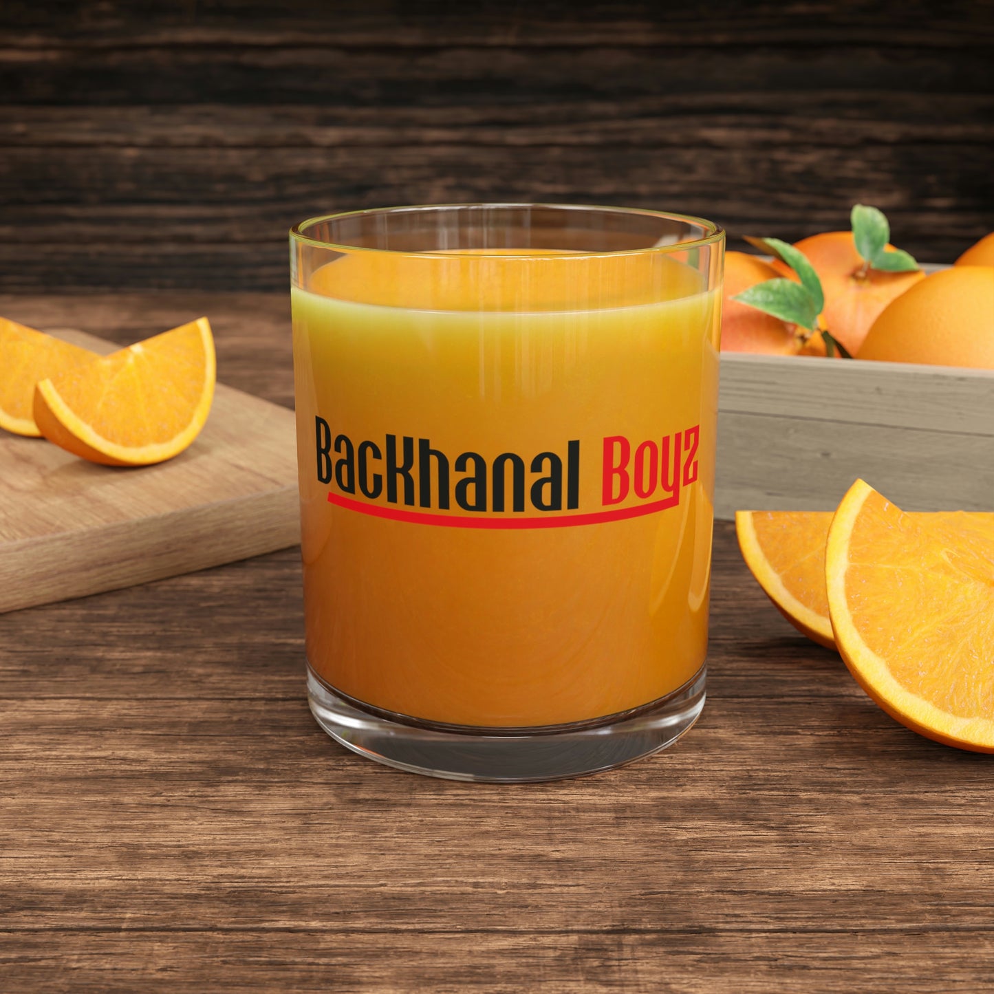 BACKHANAL BOYZ Bar Glass