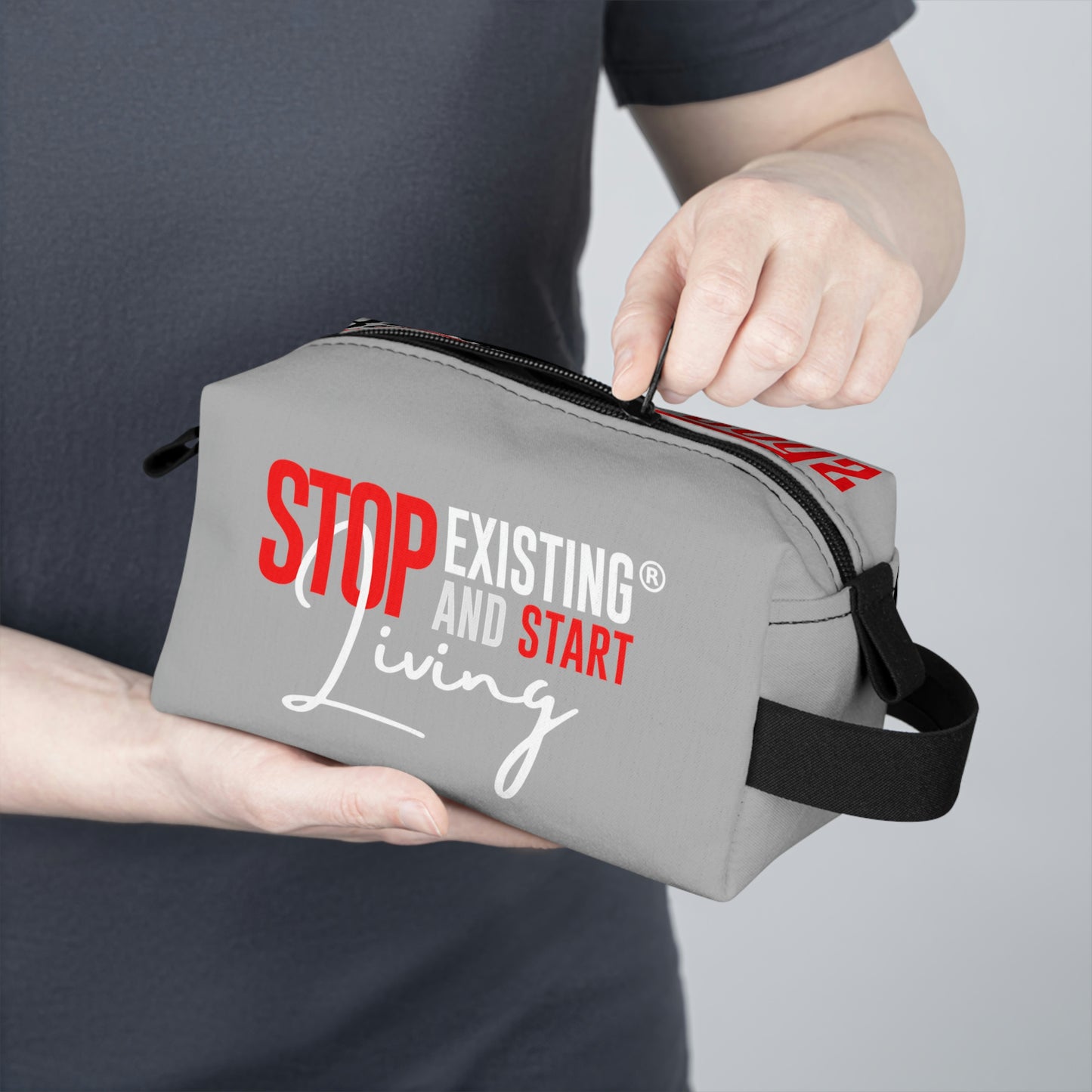 STOP EXISTING & START LIVING / BACKHANAL BOYZ Toiletry Bag
