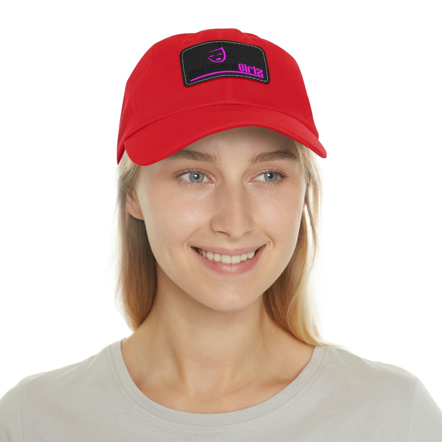 BACKHANAL GIRLZ Dad Hat with Leather Patch