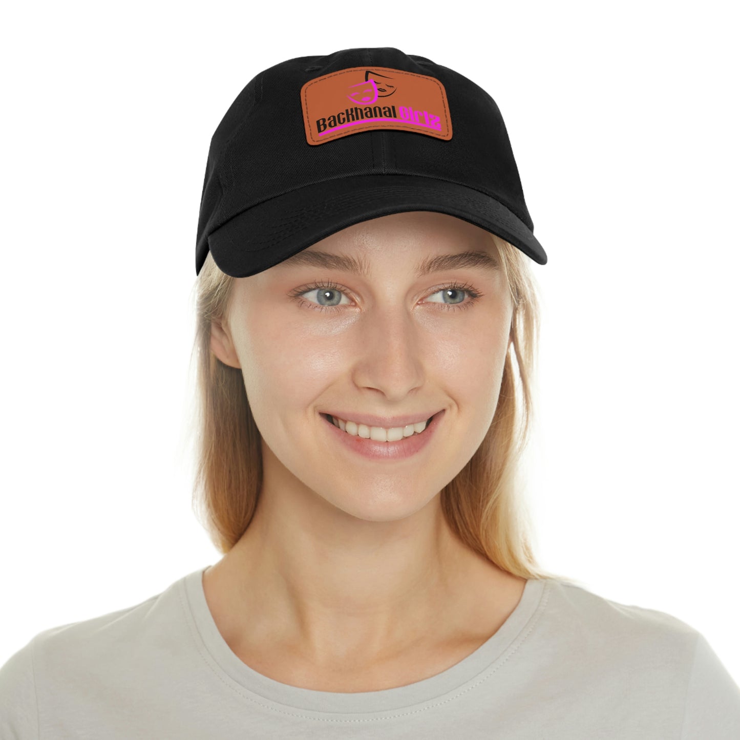BACKHANAL GIRLZ Dad Hat with Leather Patch