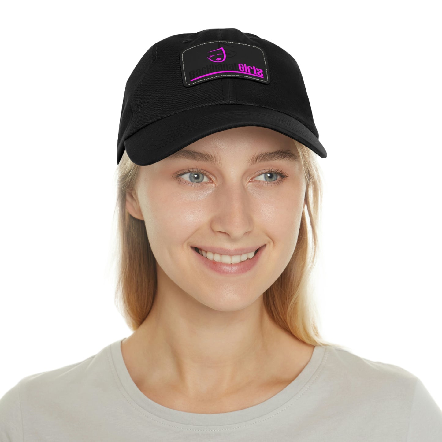 BACKHANAL GIRLZ Dad Hat with Leather Patch