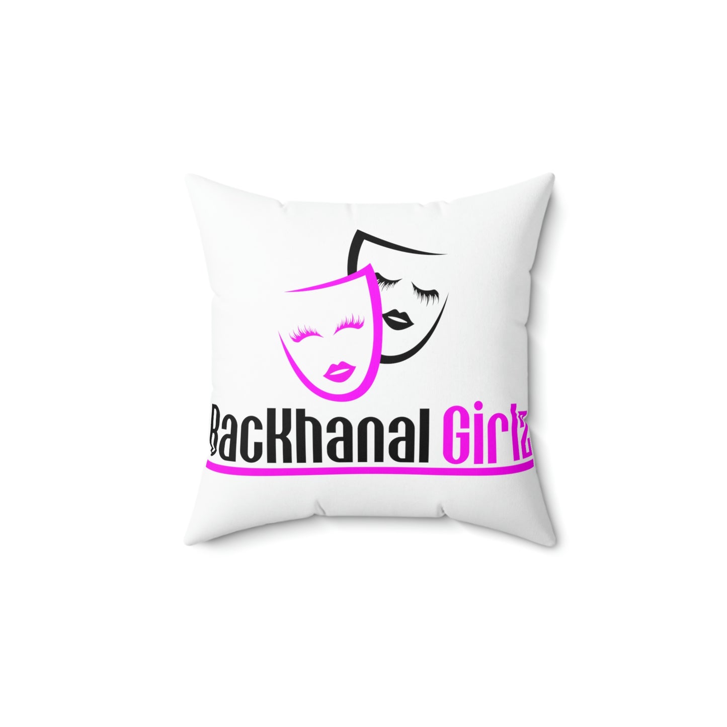 2 Sided Print STOP EXISTING & START LIVING / Backhanal GIRLZ Square Pillow