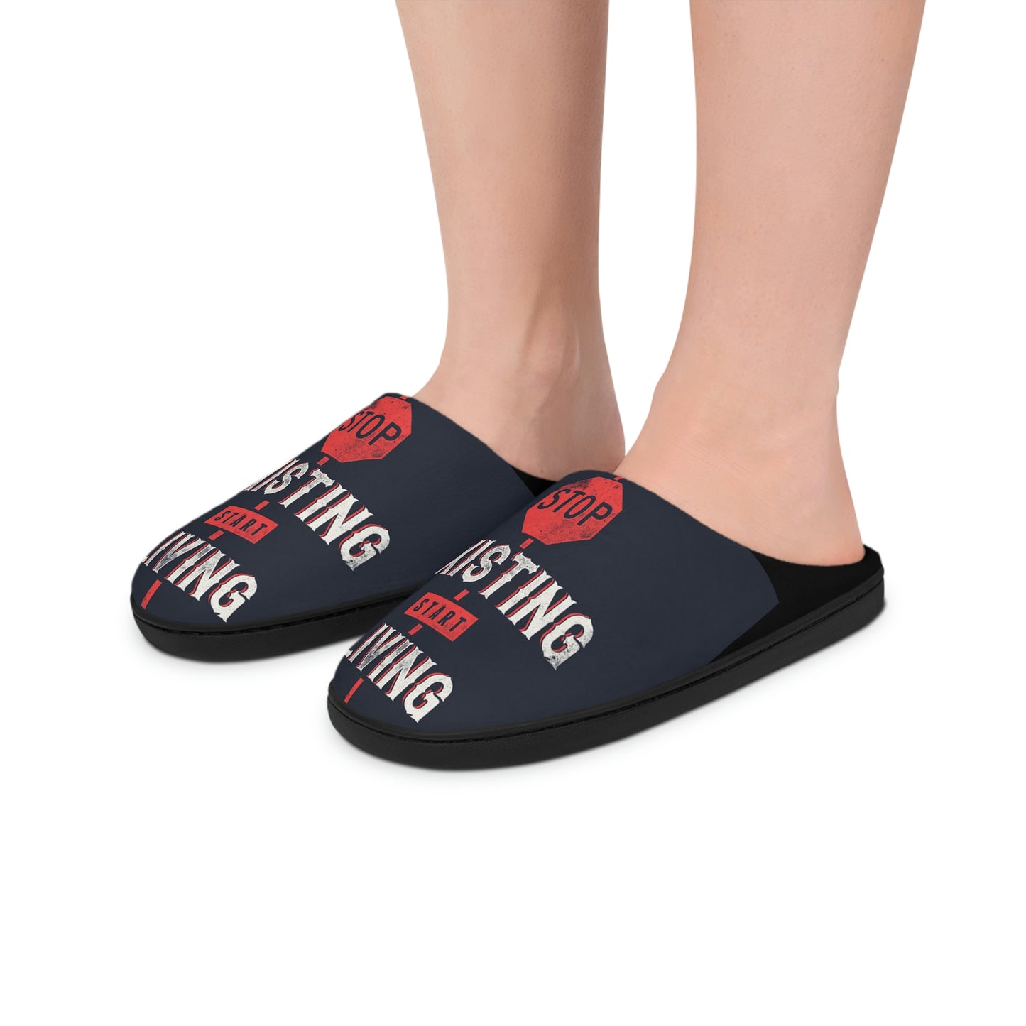 STOP EXISTING & START LIVING Men's Indoor Slippers