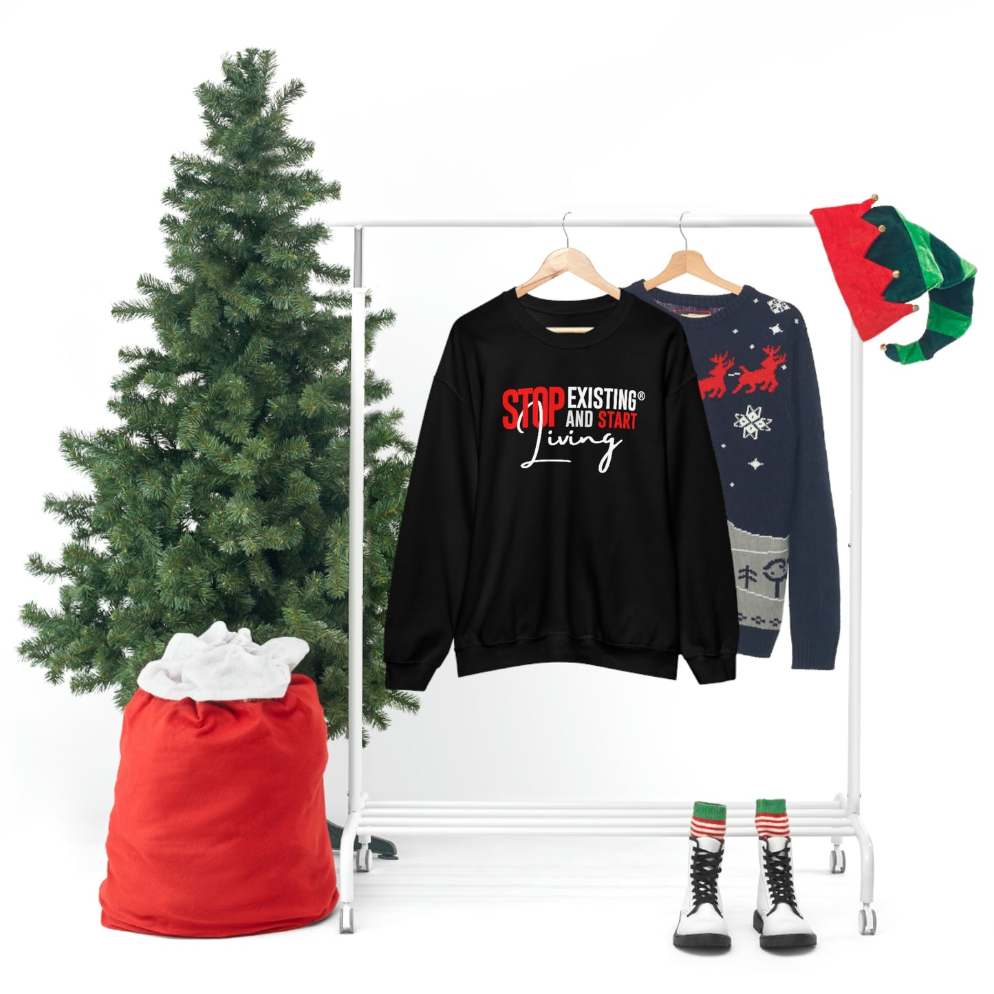 STOP EXISTING & START LIVING Crewneck Sweatshirt