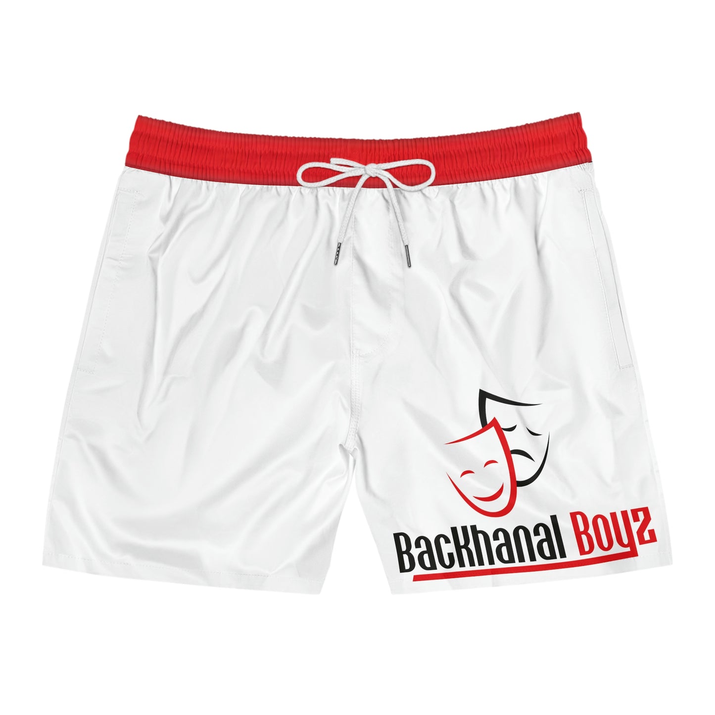 BACKHANAL BOYZ Men's Mid-Length Swim Shorts (AOP)