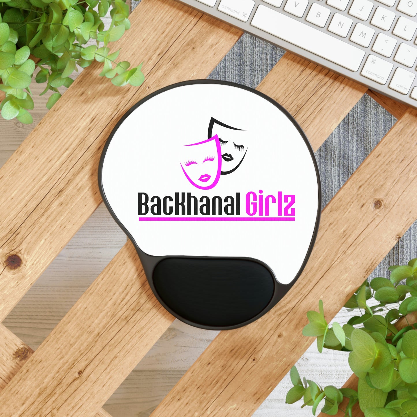 BACKHANAL GIRLZ Mouse Pad With Wrist Rest