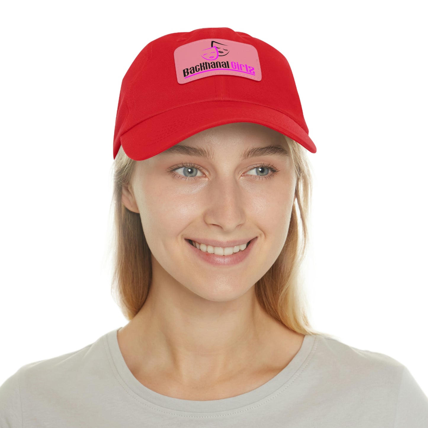 BACKHANAL GIRLZ Dad Hat with Leather Patch