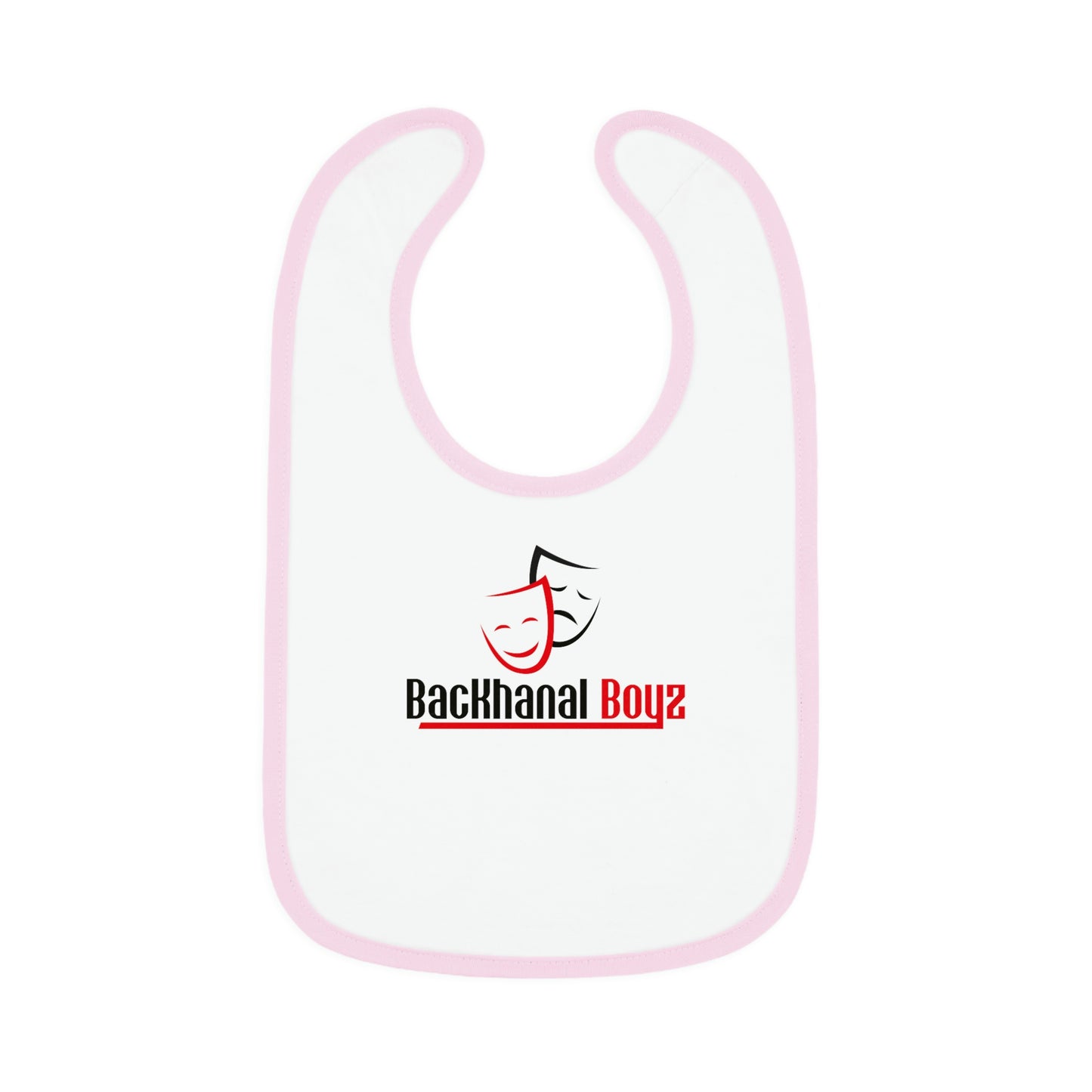 BACKHANAL MADE ME Baby Contrast Trim Jersey Bib