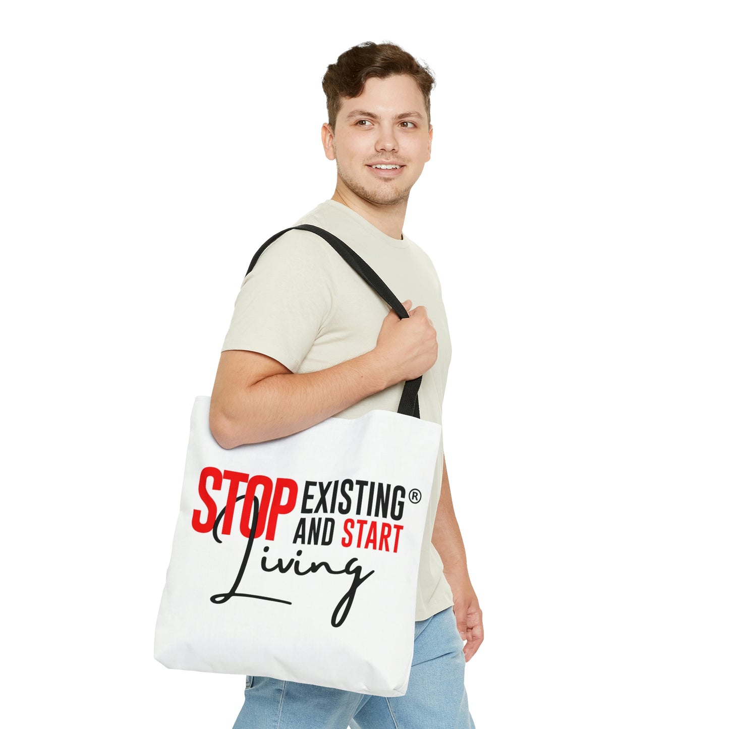 BACKHANAL GIRLZ /STOP EXISTING & START LIVING Tote Bag