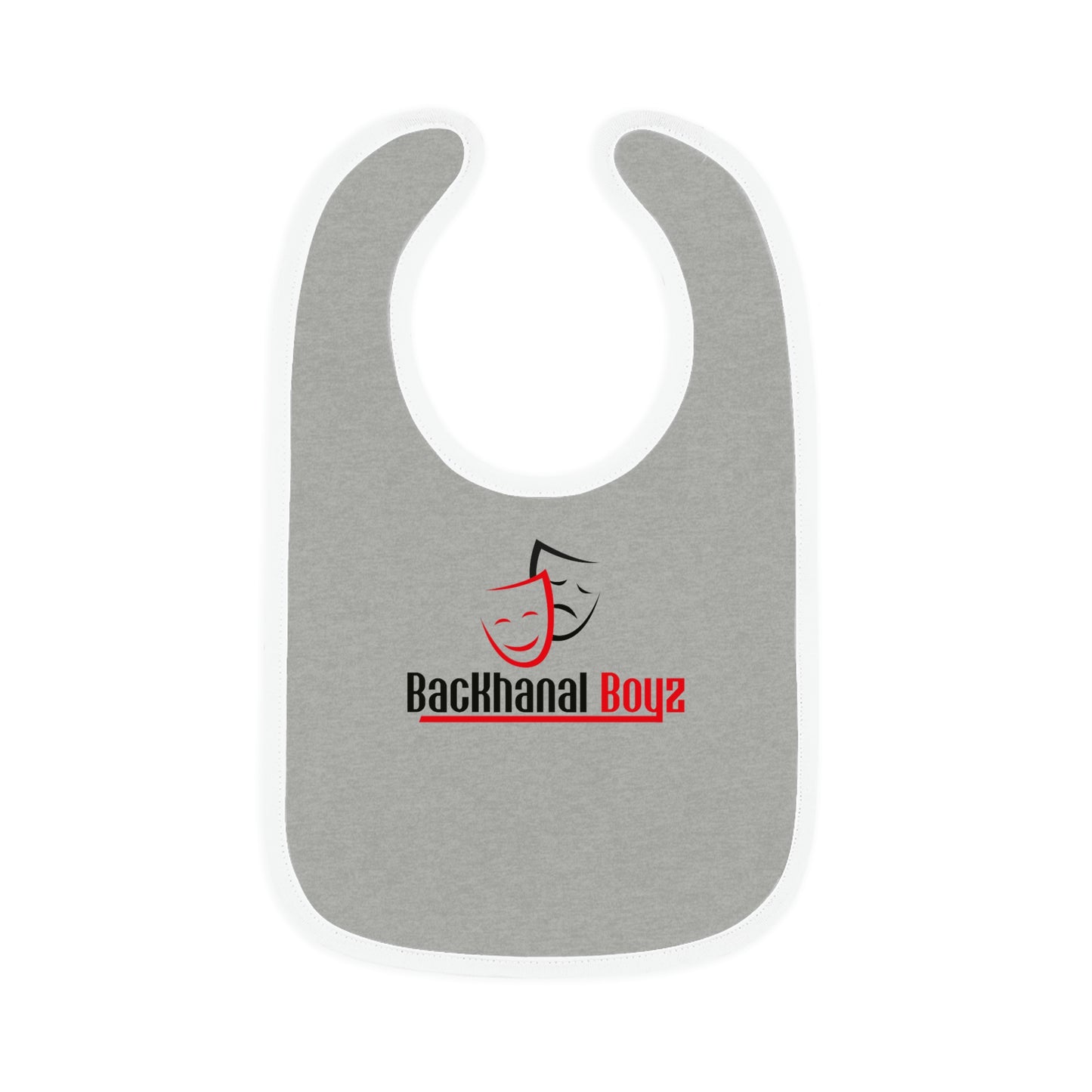 BACKHANAL MADE ME Baby Contrast Trim Jersey Bib