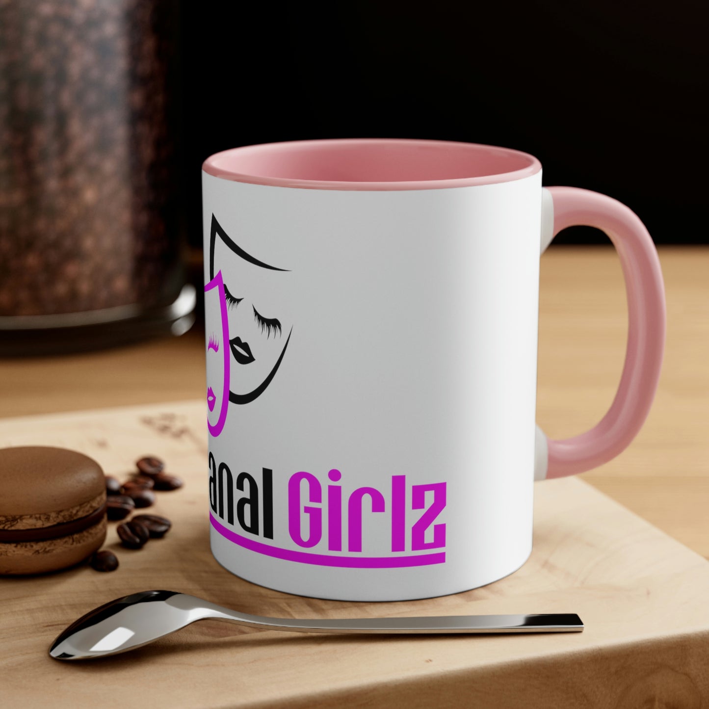 BACKHANAL GIRLZ two-tone Coffee Mug, 11oz