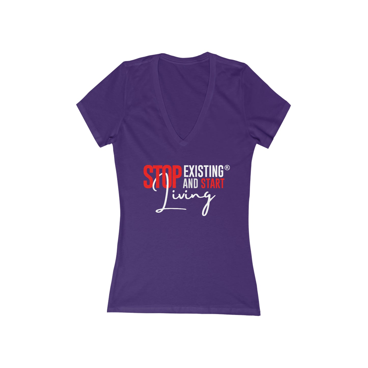 STOP EXISTING & START LIVING V-Neck Tee