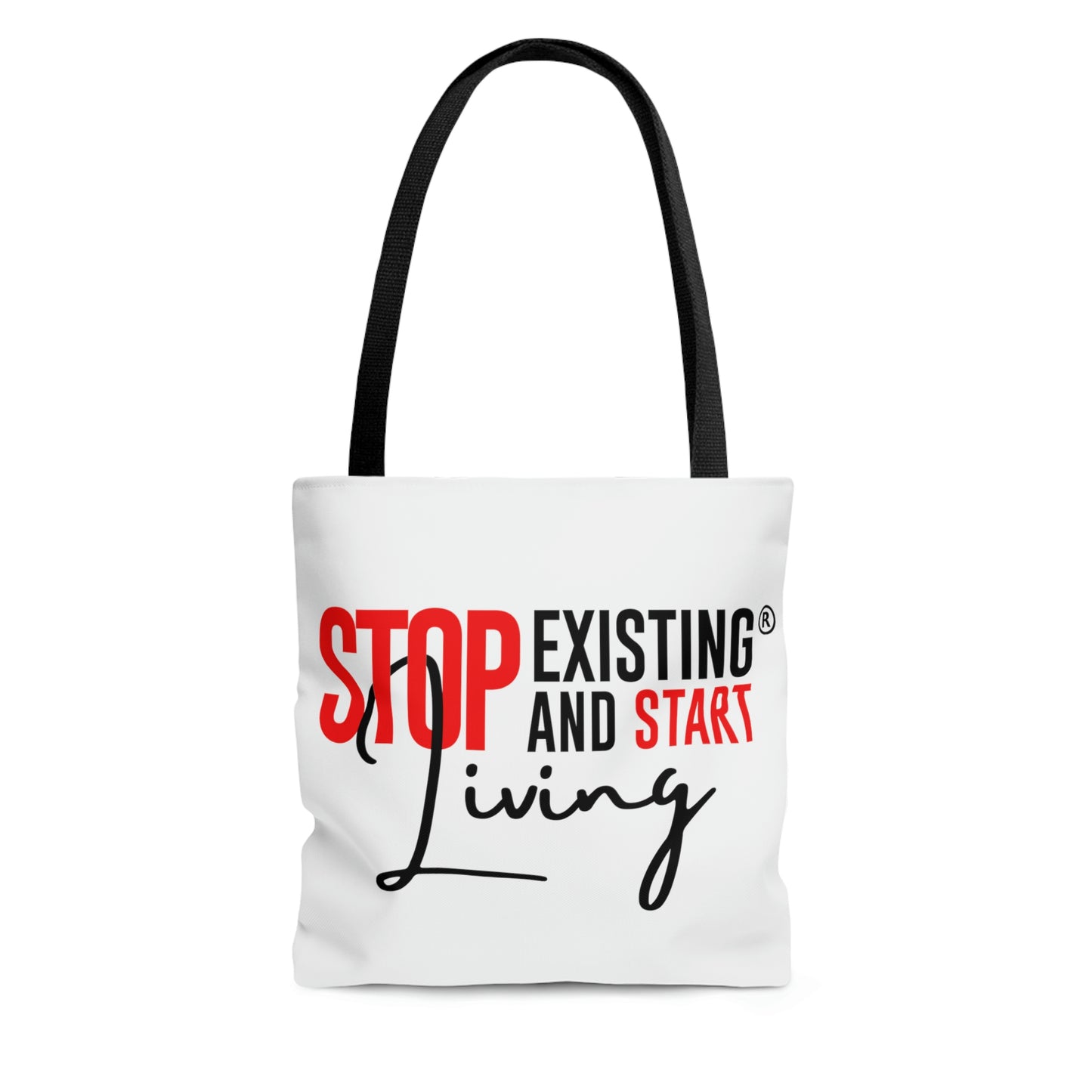 BACKHANAL GIRLZ /STOP EXISTING & START LIVING Tote Bag