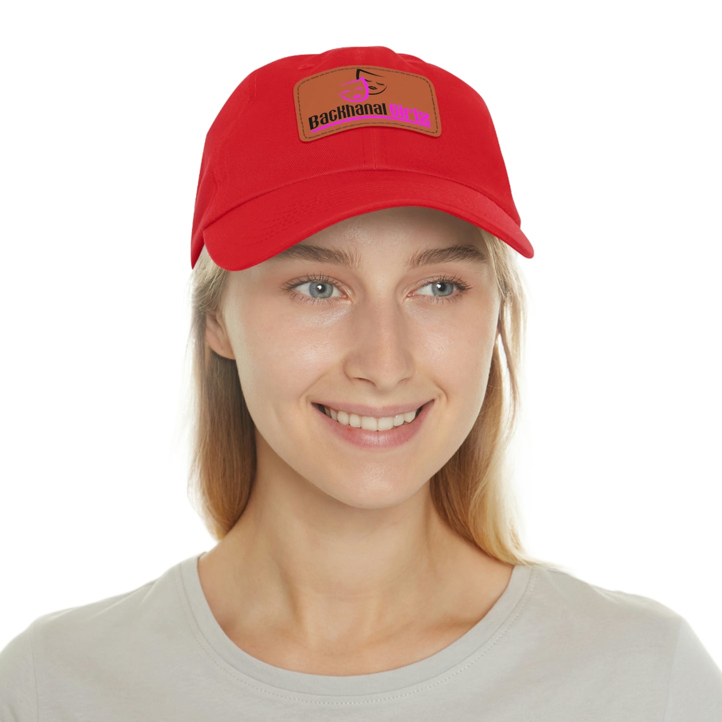 BACKHANAL GIRLZ Dad Hat with Leather Patch
