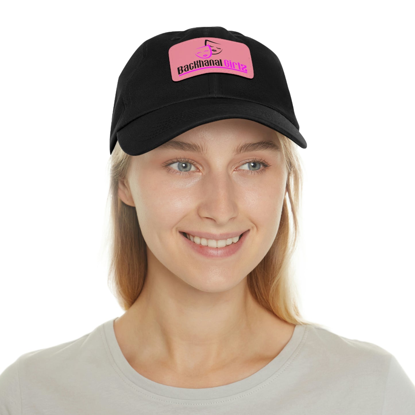 BACKHANAL GIRLZ Dad Hat with Leather Patch