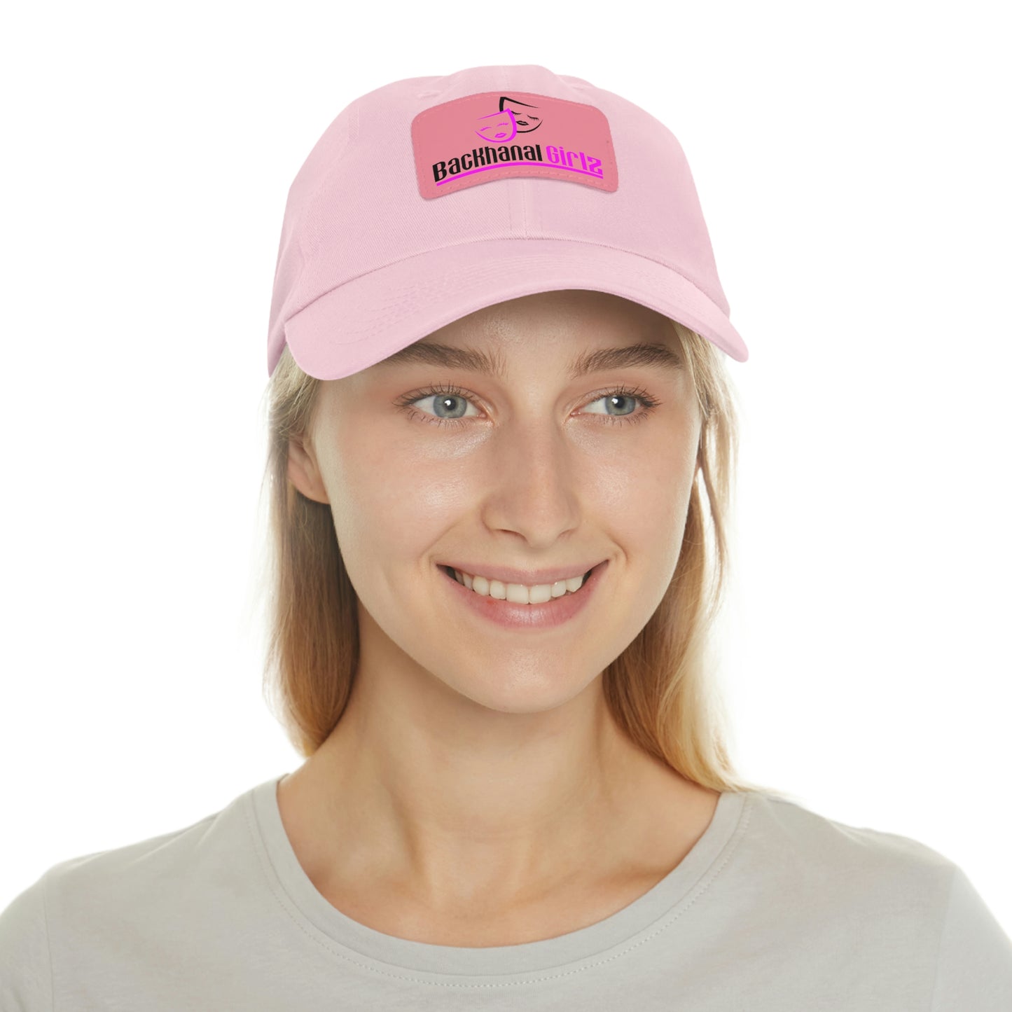 BACKHANAL GIRLZ Dad Hat with Leather Patch