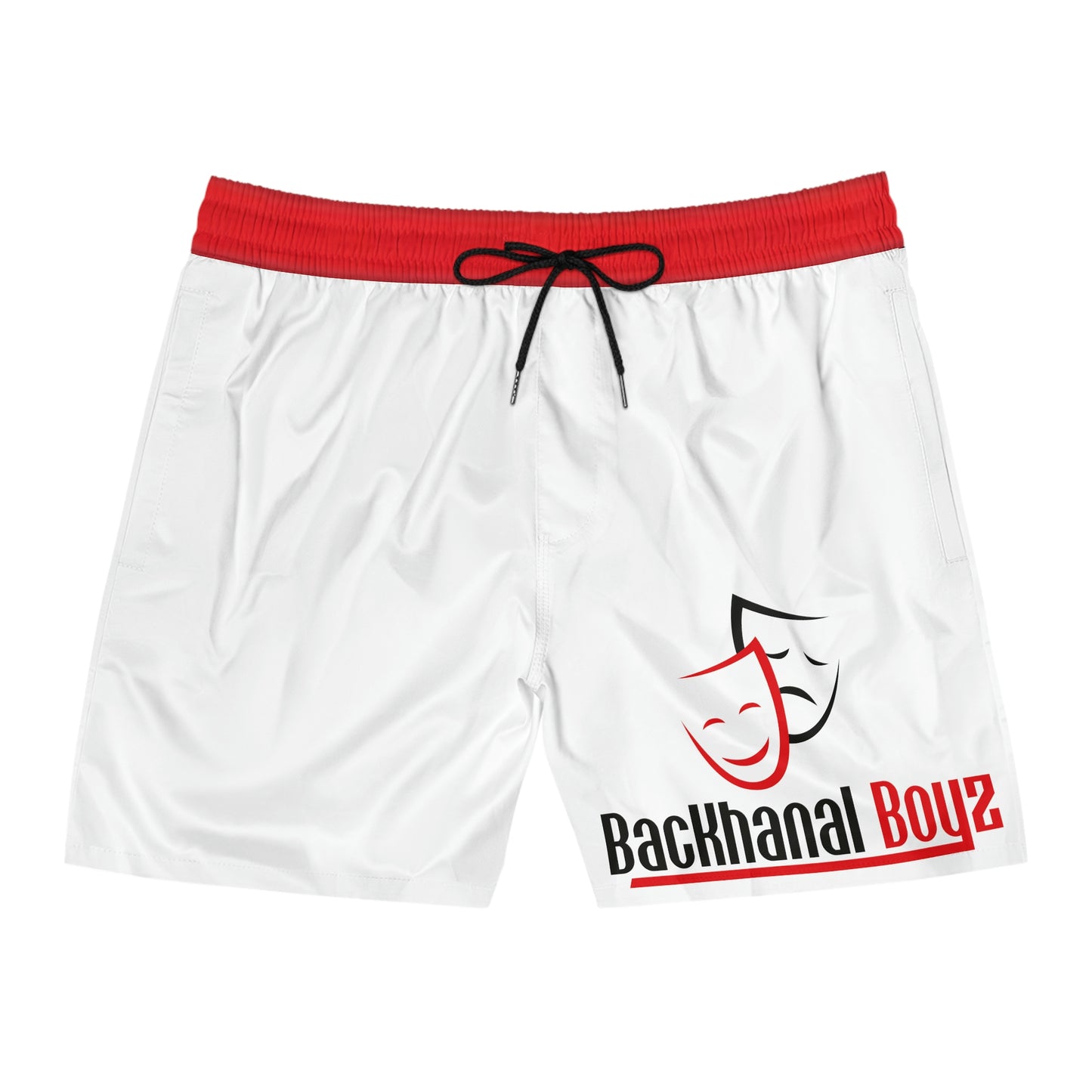 BACKHANAL BOYZ Men's Mid-Length Swim Shorts (AOP)