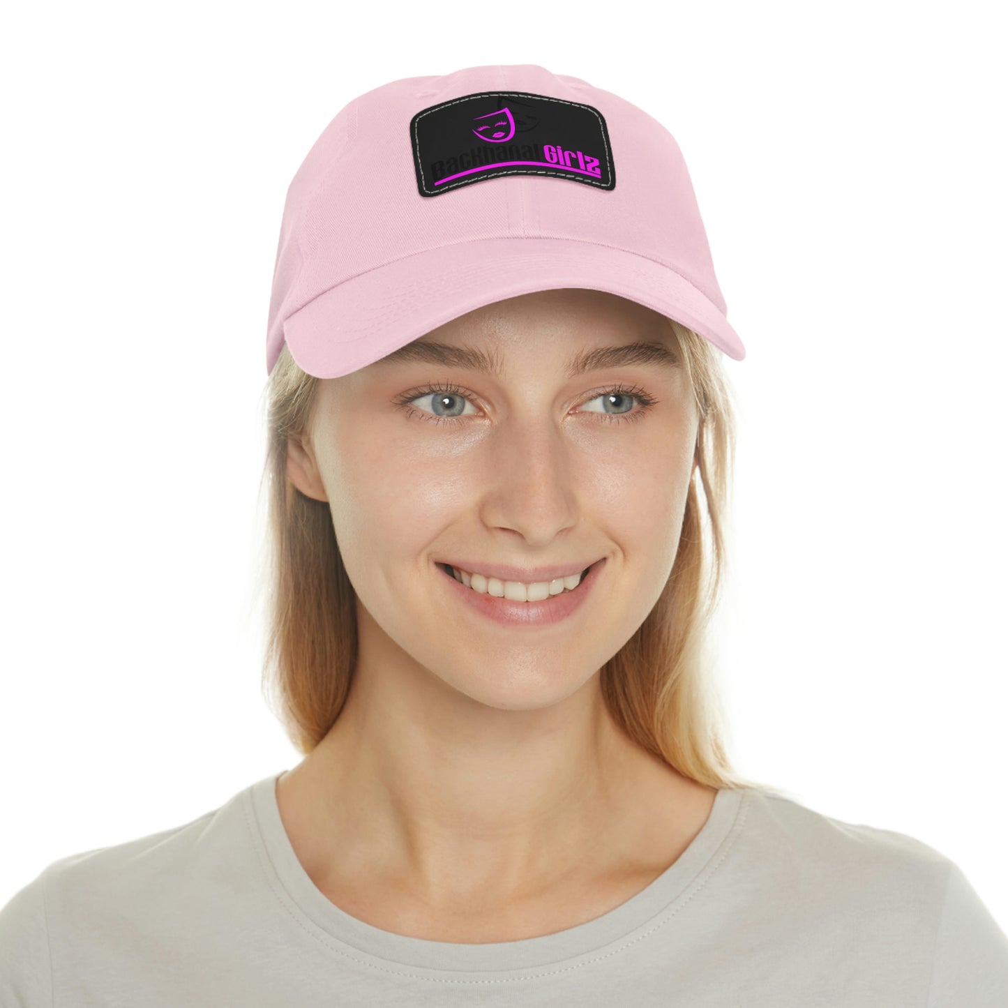 BACKHANAL GIRLZ Dad Hat with Leather Patch