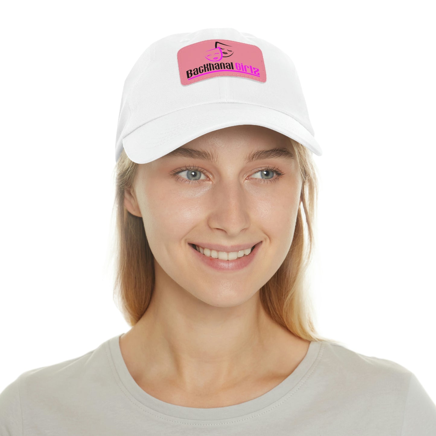 BACKHANAL GIRLZ Dad Hat with Leather Patch