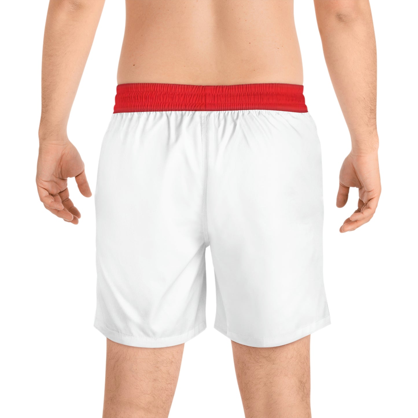 BACKHANAL BOYZ Men's Mid-Length Swim Shorts (AOP)