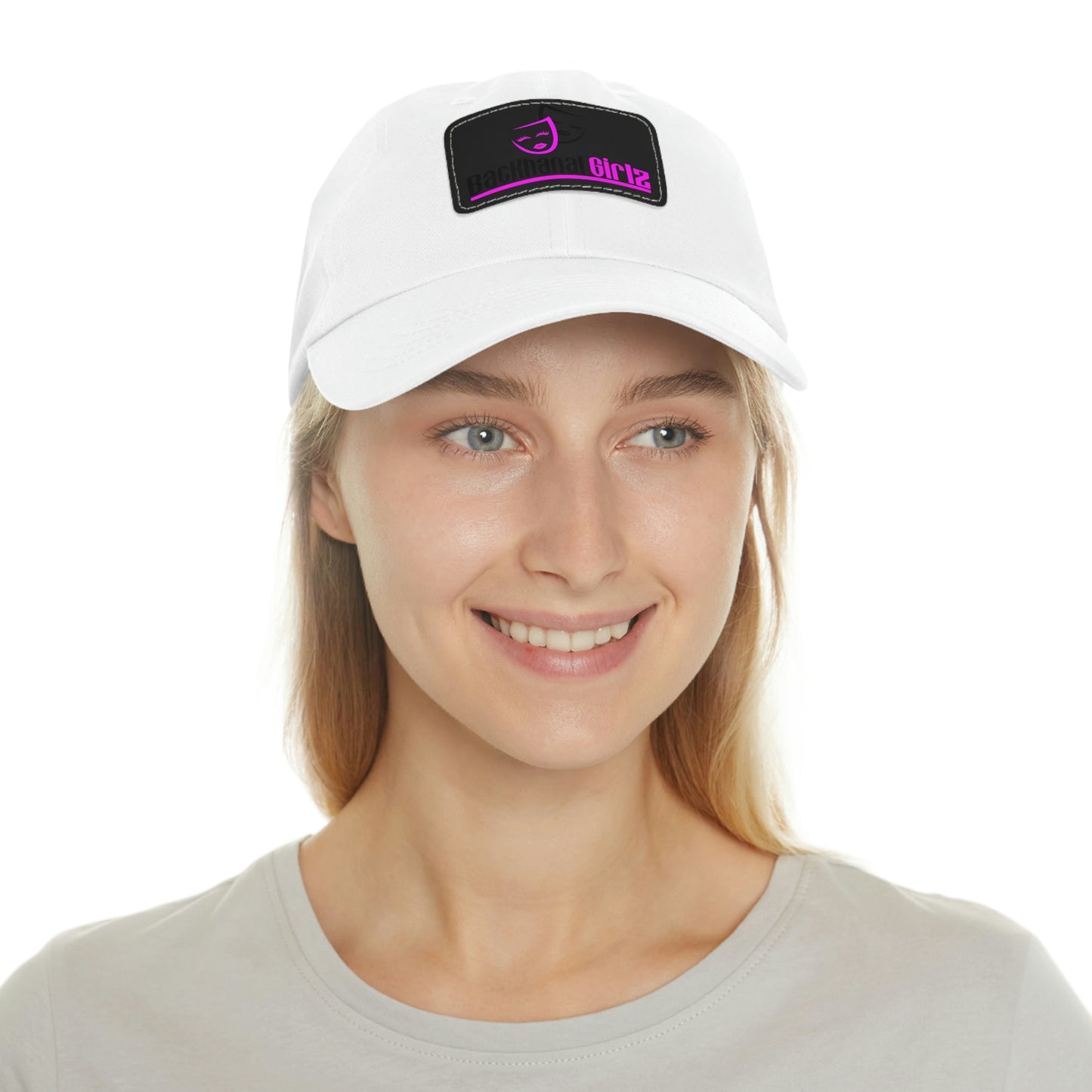 BACKHANAL GIRLZ Dad Hat with Leather Patch