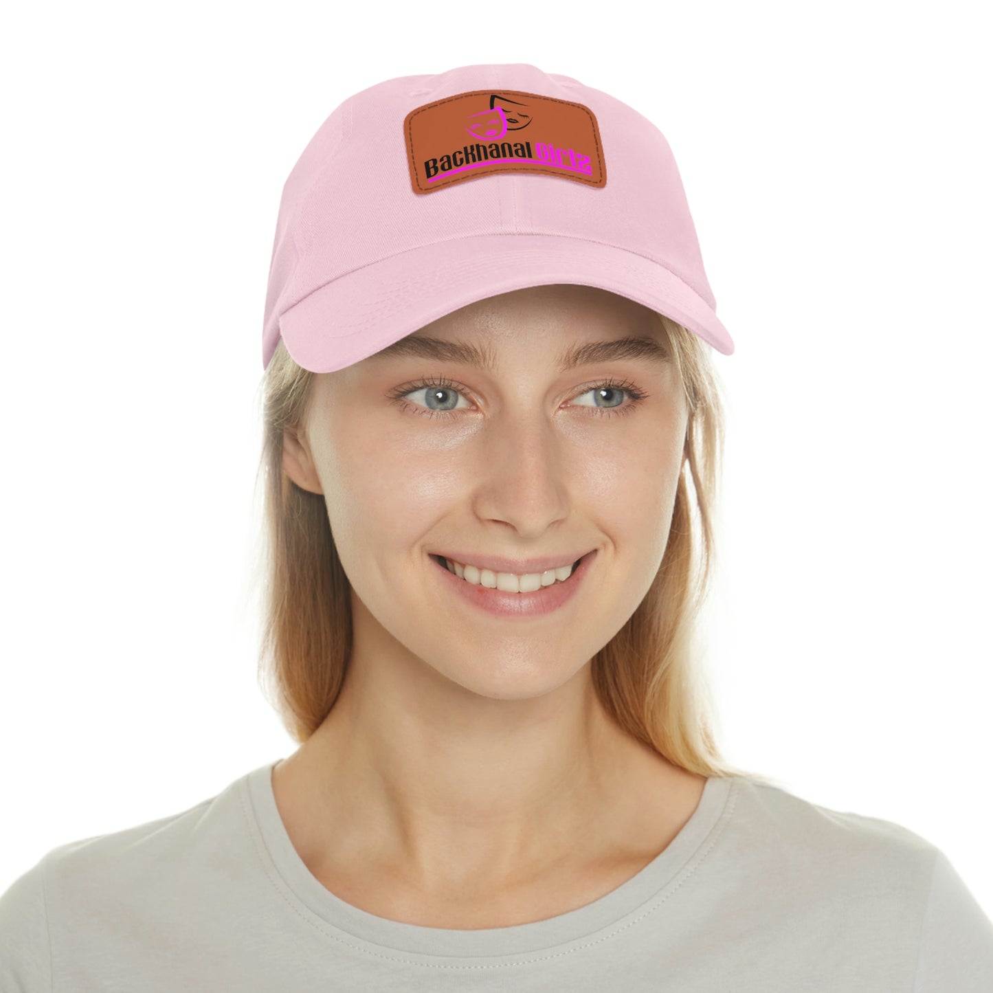 BACKHANAL GIRLZ Dad Hat with Leather Patch