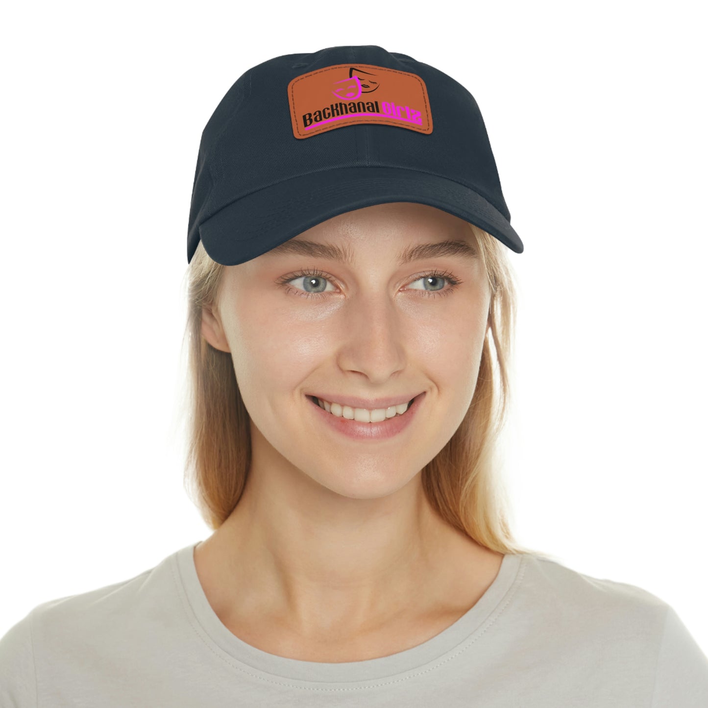 BACKHANAL GIRLZ Dad Hat with Leather Patch