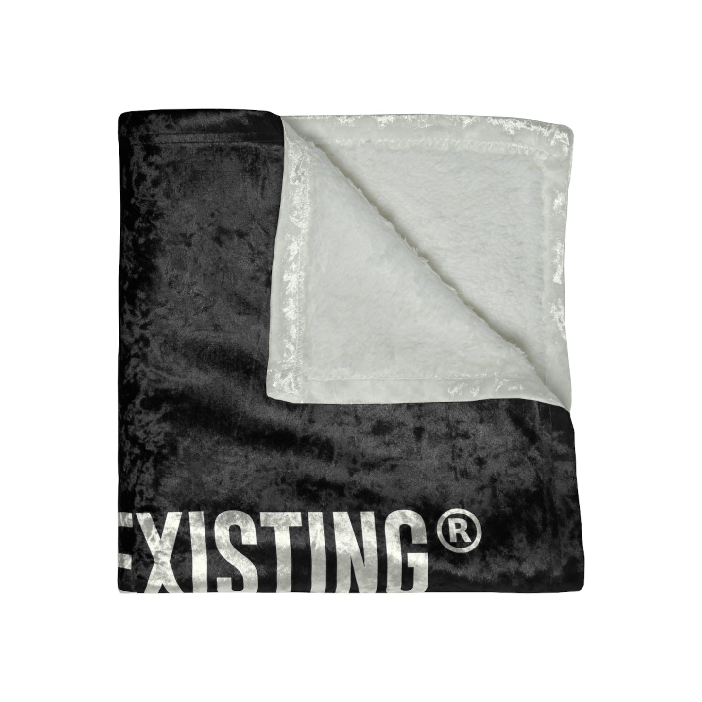 STOP EXISTING & START LIVING Crushed Velvet Blanket