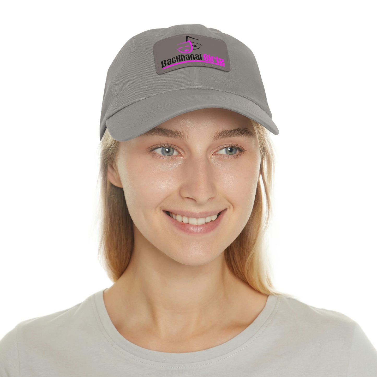 BACKHANAL GIRLZ Dad Hat with Leather Patch