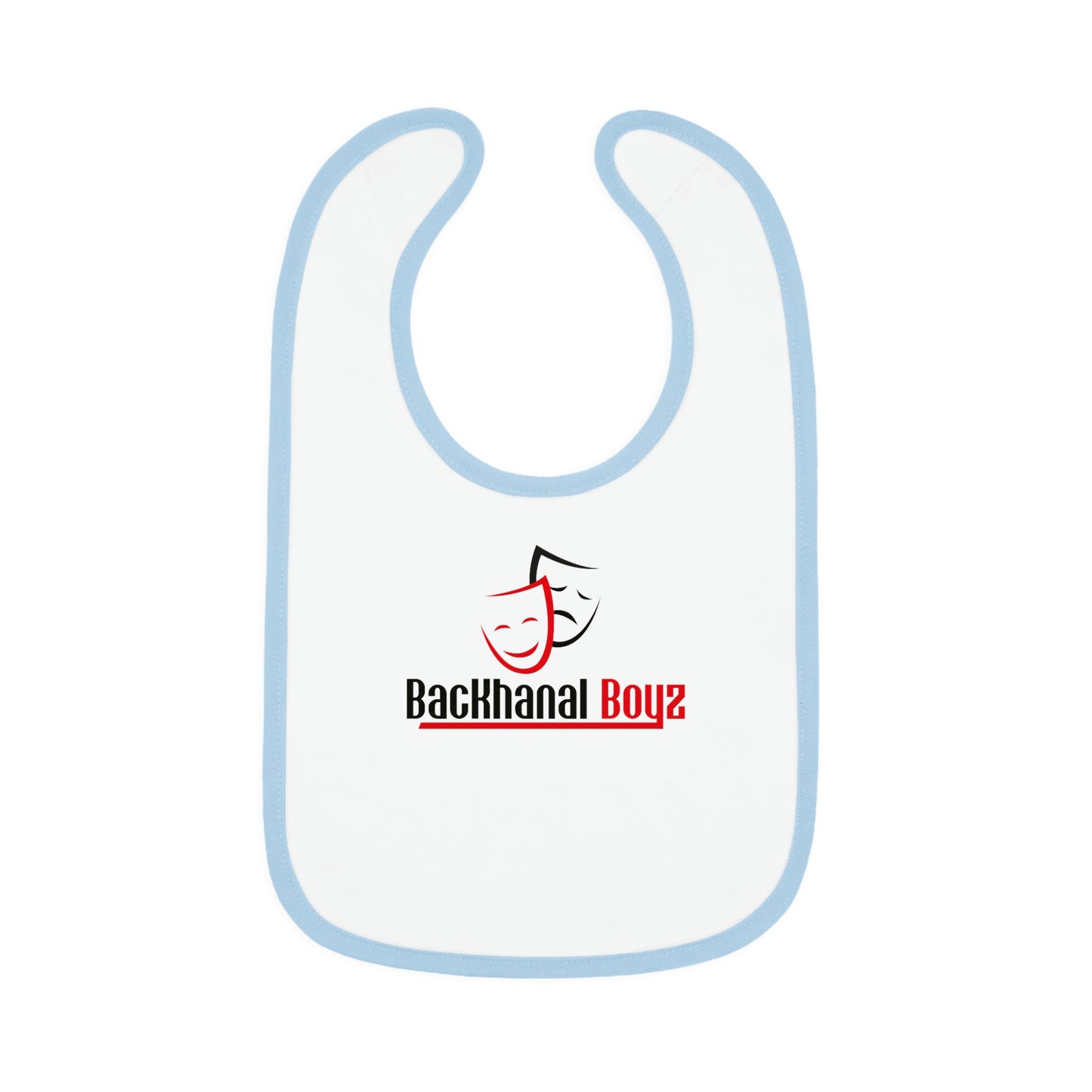 BACKHANAL MADE ME Baby Contrast Trim Jersey Bib