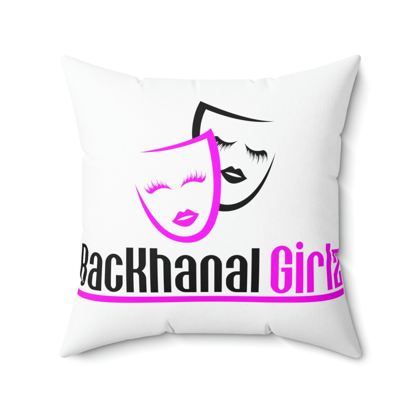 2 Sided Print STOP EXISTING & START LIVING / Backhanal GIRLZ Square Pillow