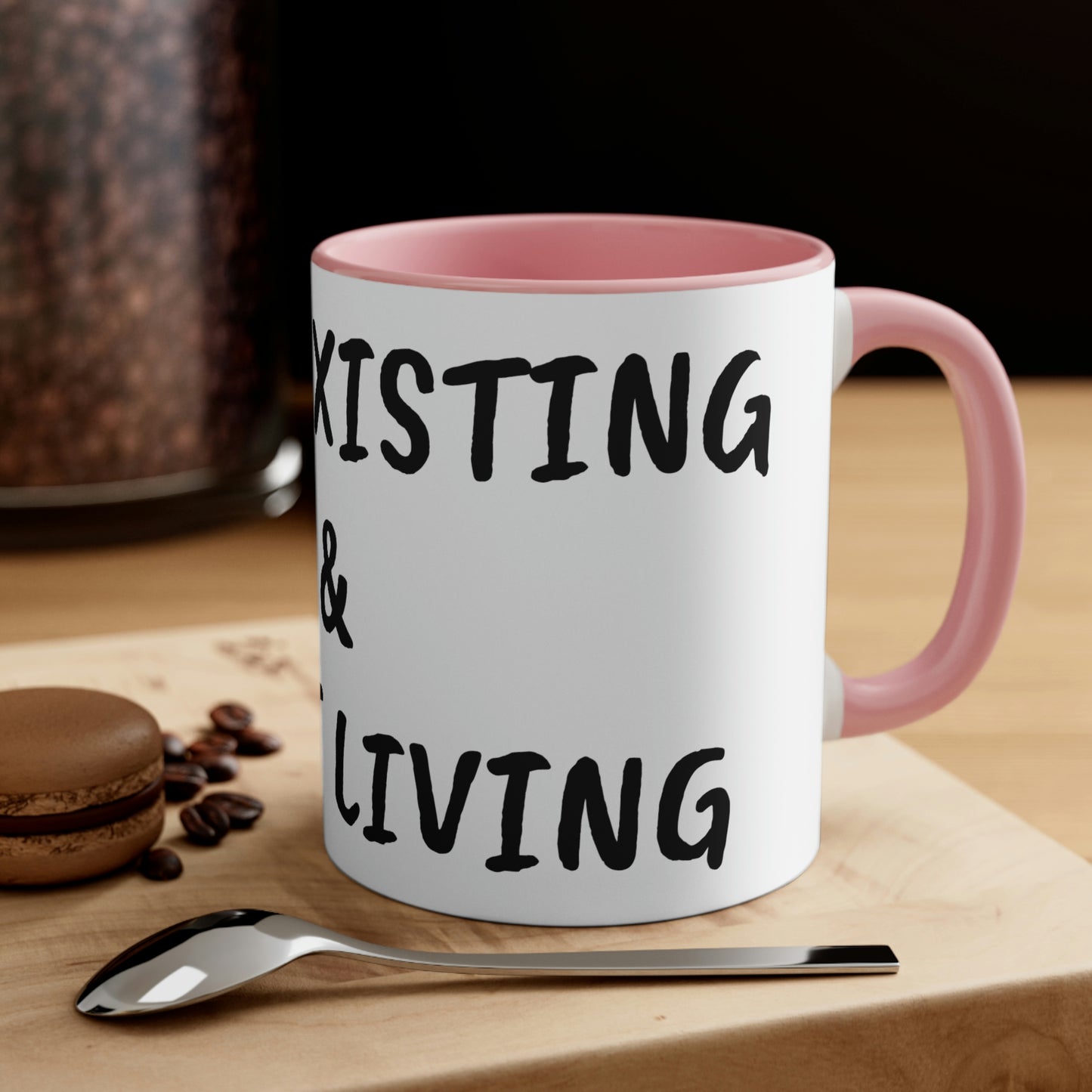 STOP EXISTING & START LIVING Two-Tone Coffee Mug, 11oz