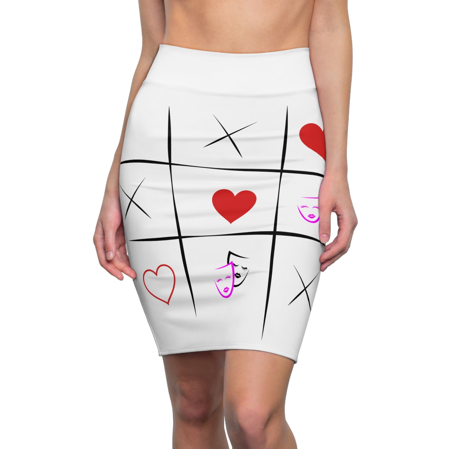 BACKHANAL GIRLZ Women's Pencil Skirt (AOP)