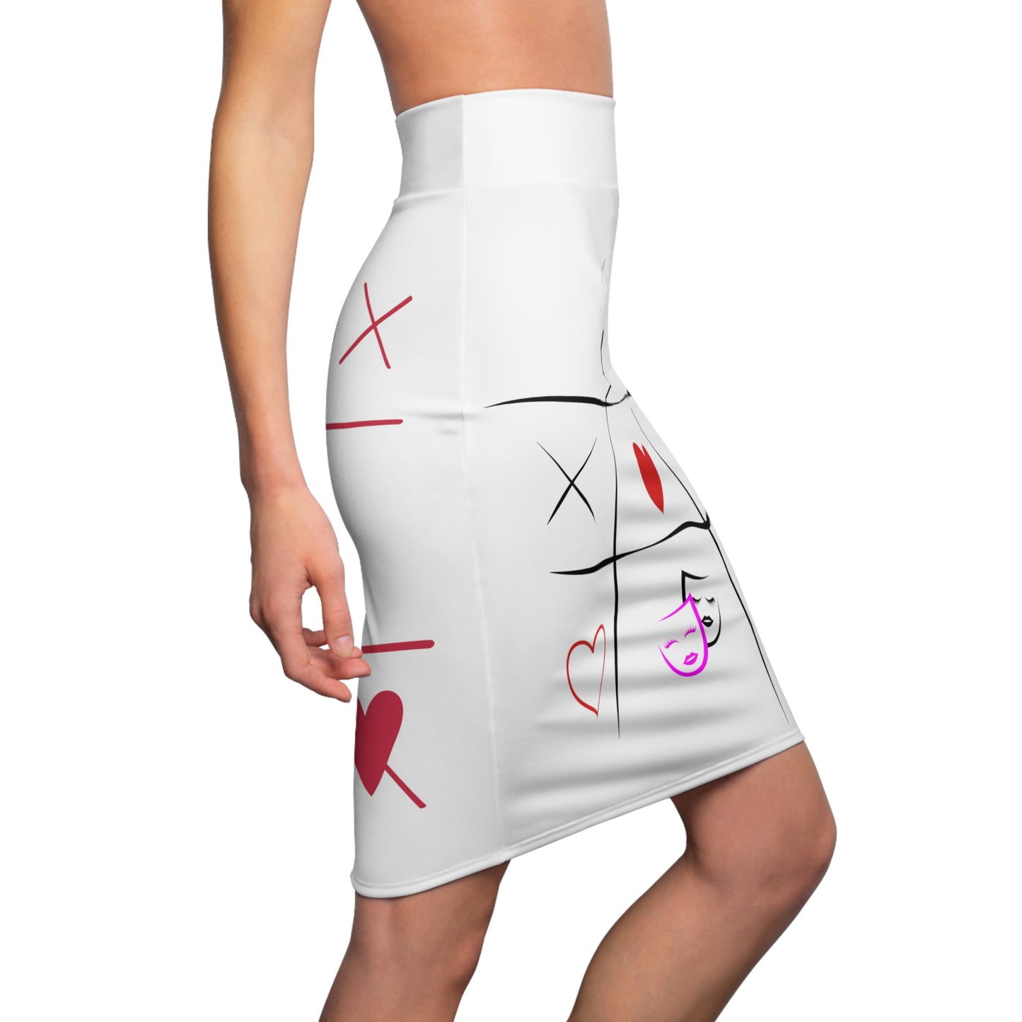 BACKHANAL GIRLZ Women's Pencil Skirt (AOP)