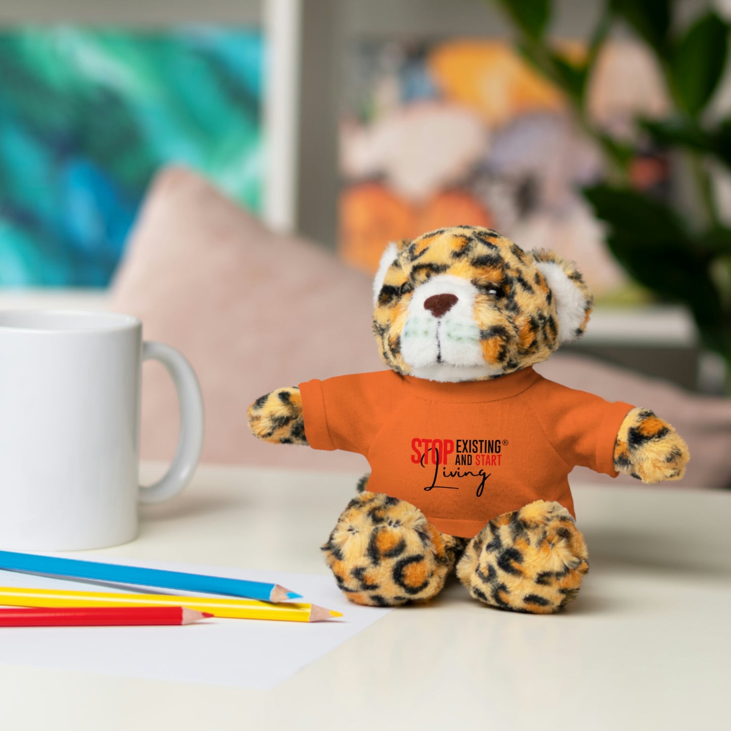 STOP EXISTING & START LIVING Stuffed Animals with Tee