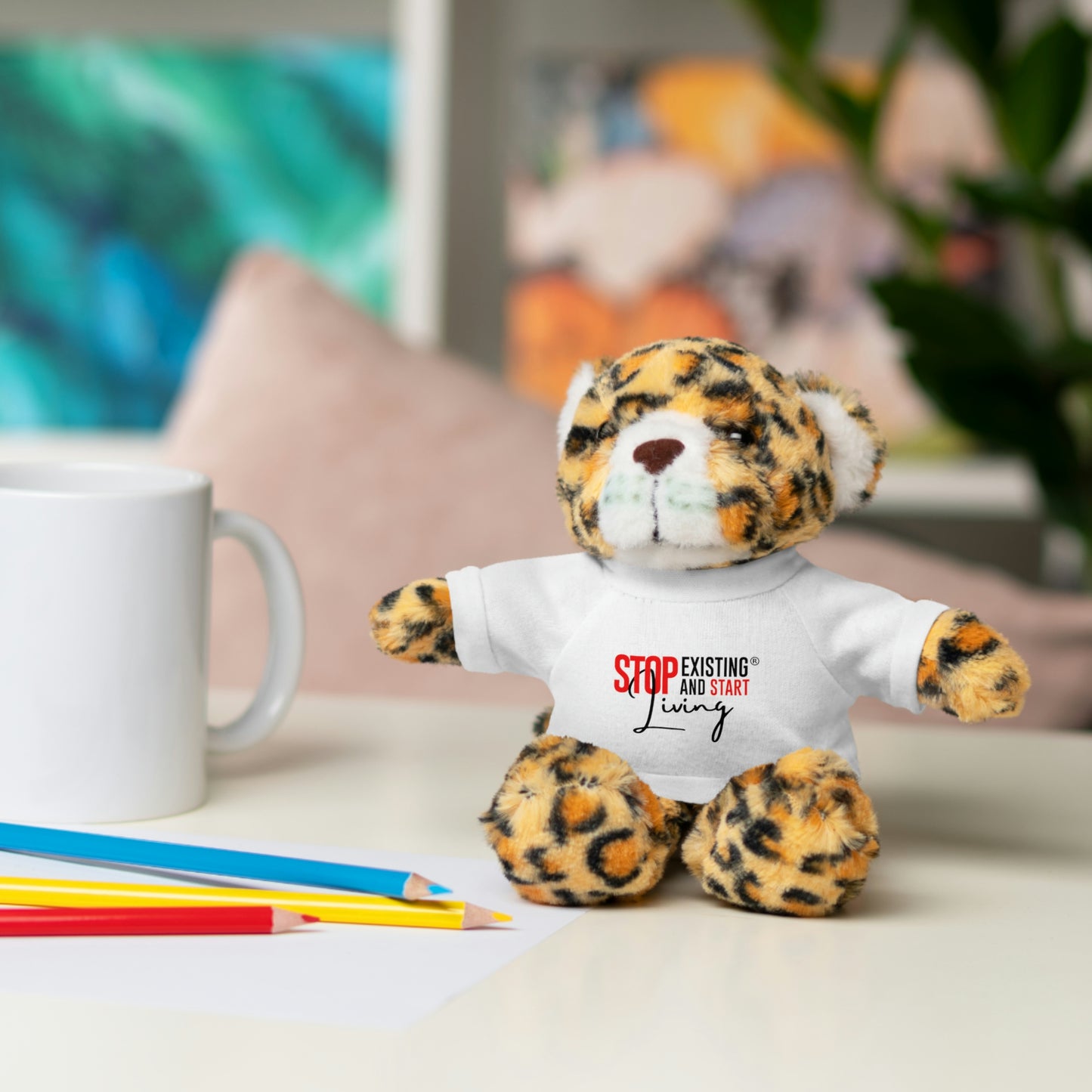 STOP EXISTING & START LIVING Stuffed Animals with Tee