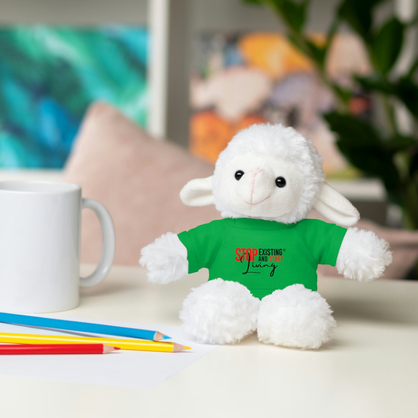 STOP EXISTING & START LIVING Stuffed Animals with Tee