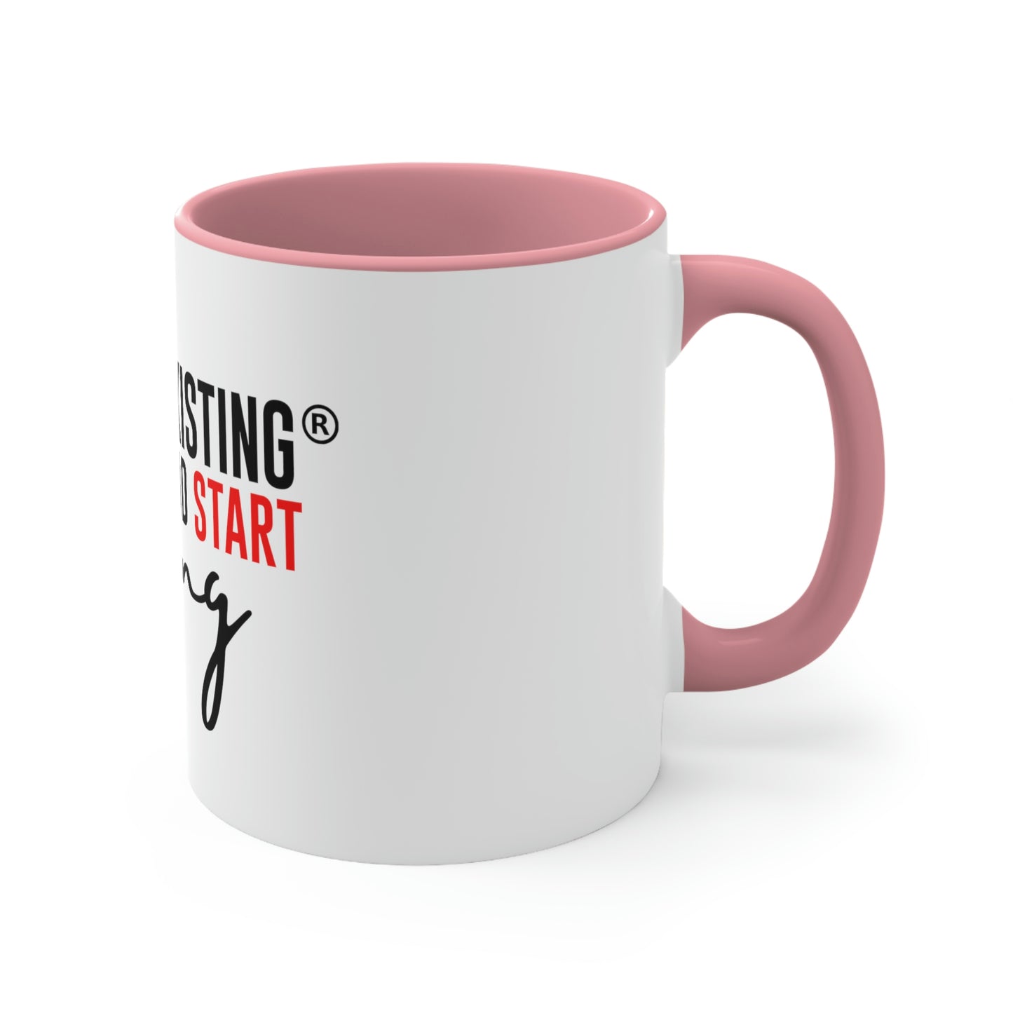 STOP EXISTING & START LIVING Two-Tone Coffee Mug, 11oz