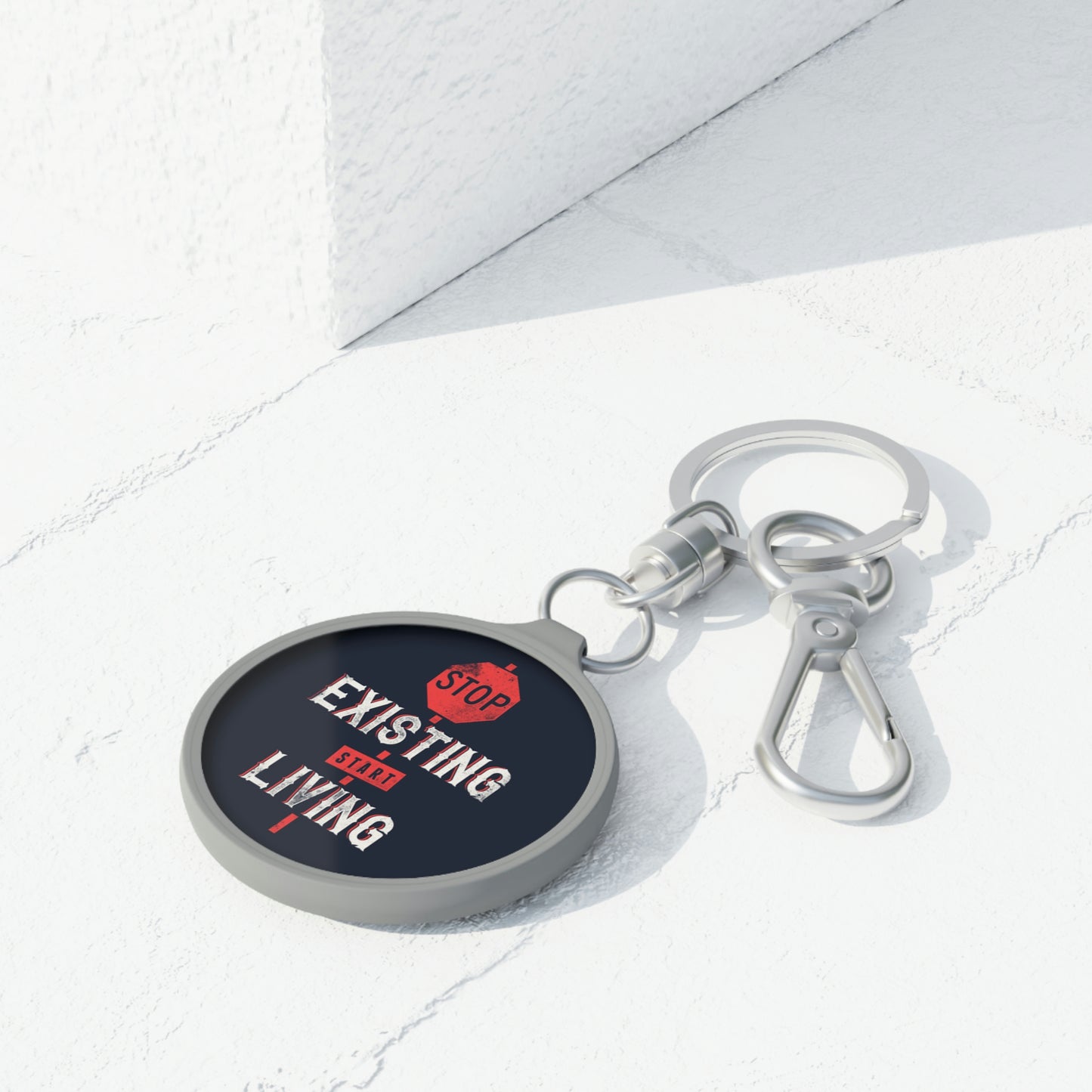 STOP EXISTING & START LIVING Keyring Tag