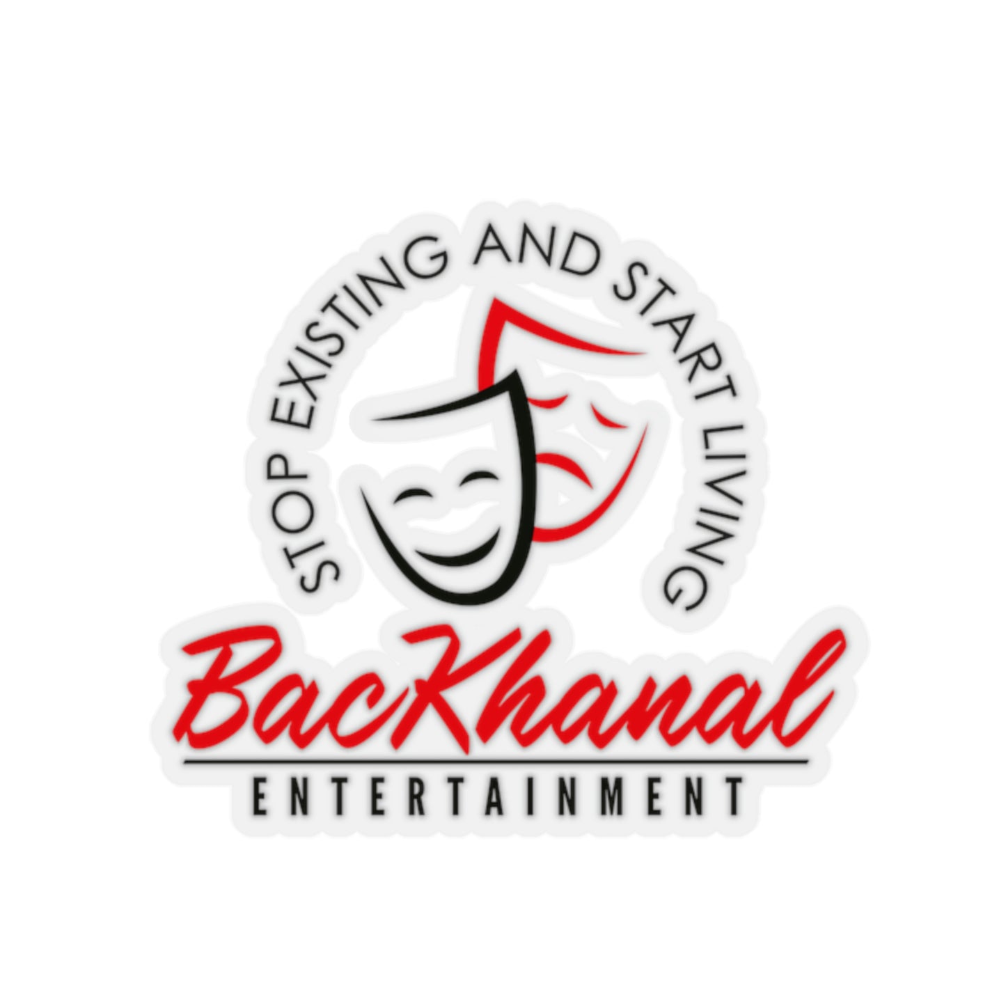 BACKHANAL ENTERTAINMENT Kiss-Cut Stickers