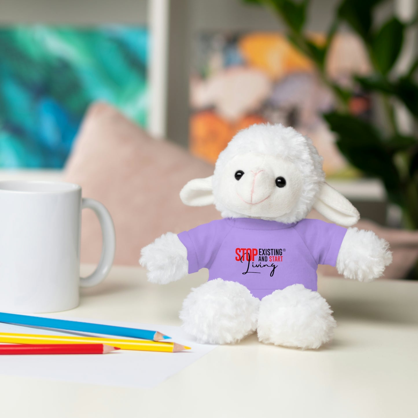 STOP EXISTING & START LIVING Stuffed Animals with Tee