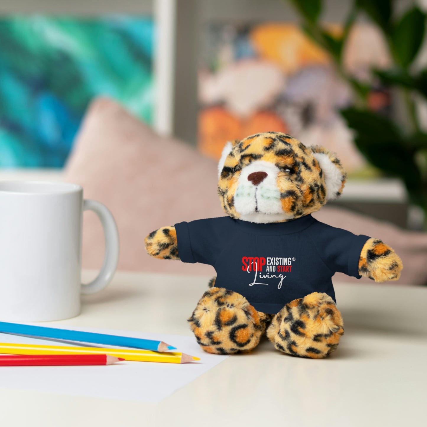 STOP EXISTING & START LIVING Stuffed Animals with Tee