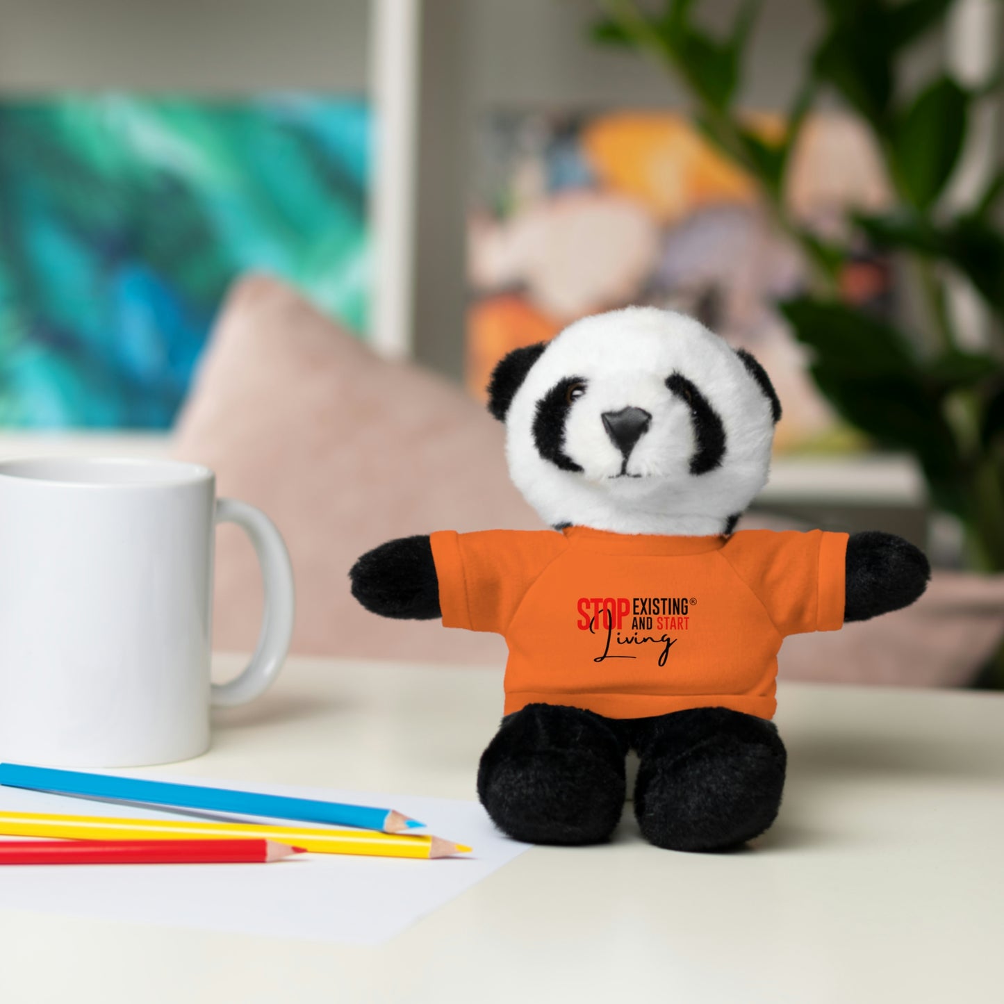 STOP EXISTING & START LIVING Stuffed Animals with Tee