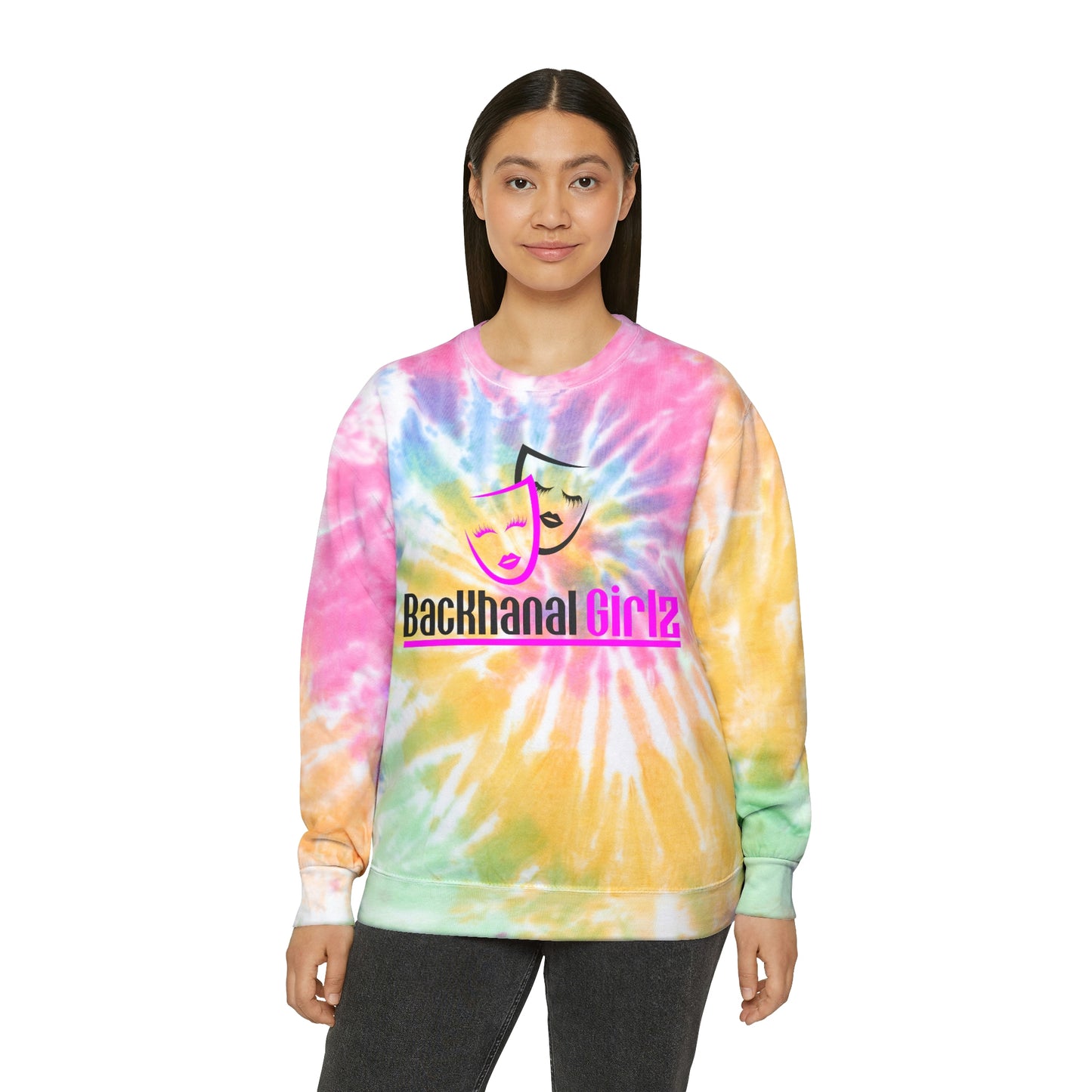 BACKHANAL GIRLZ Unisex Tie-Dye Sweatshirt