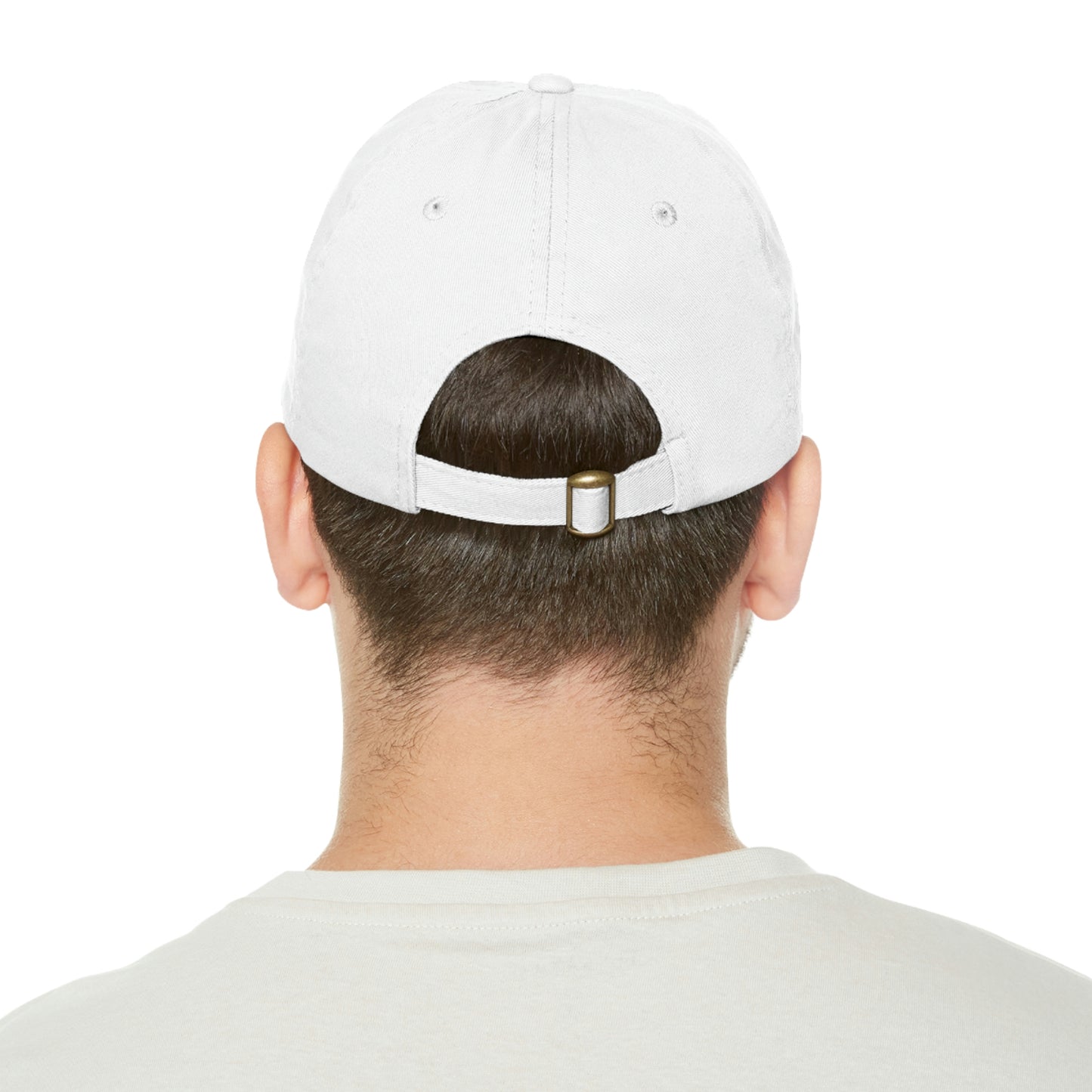 STOP EXISTING & START LIVING Dad Hat with Leather Patch