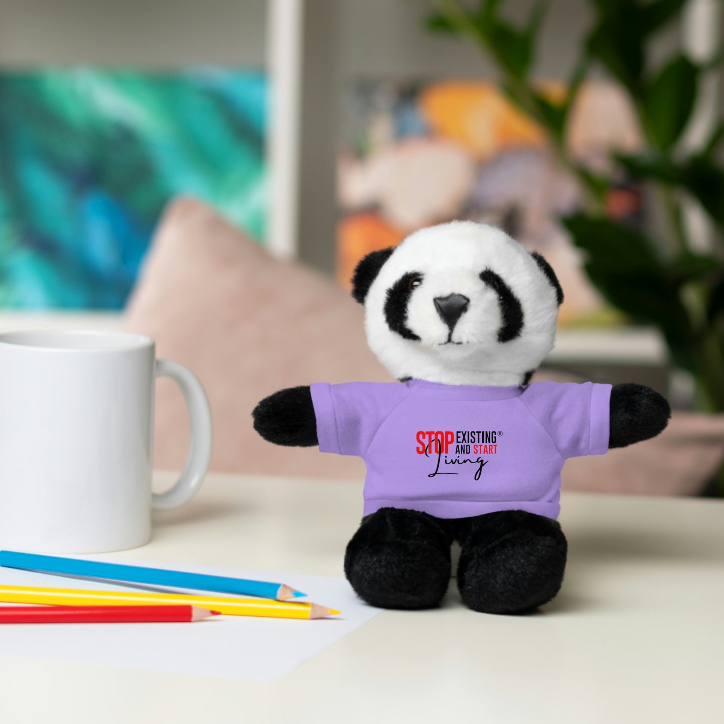 STOP EXISTING & START LIVING Stuffed Animals with Tee