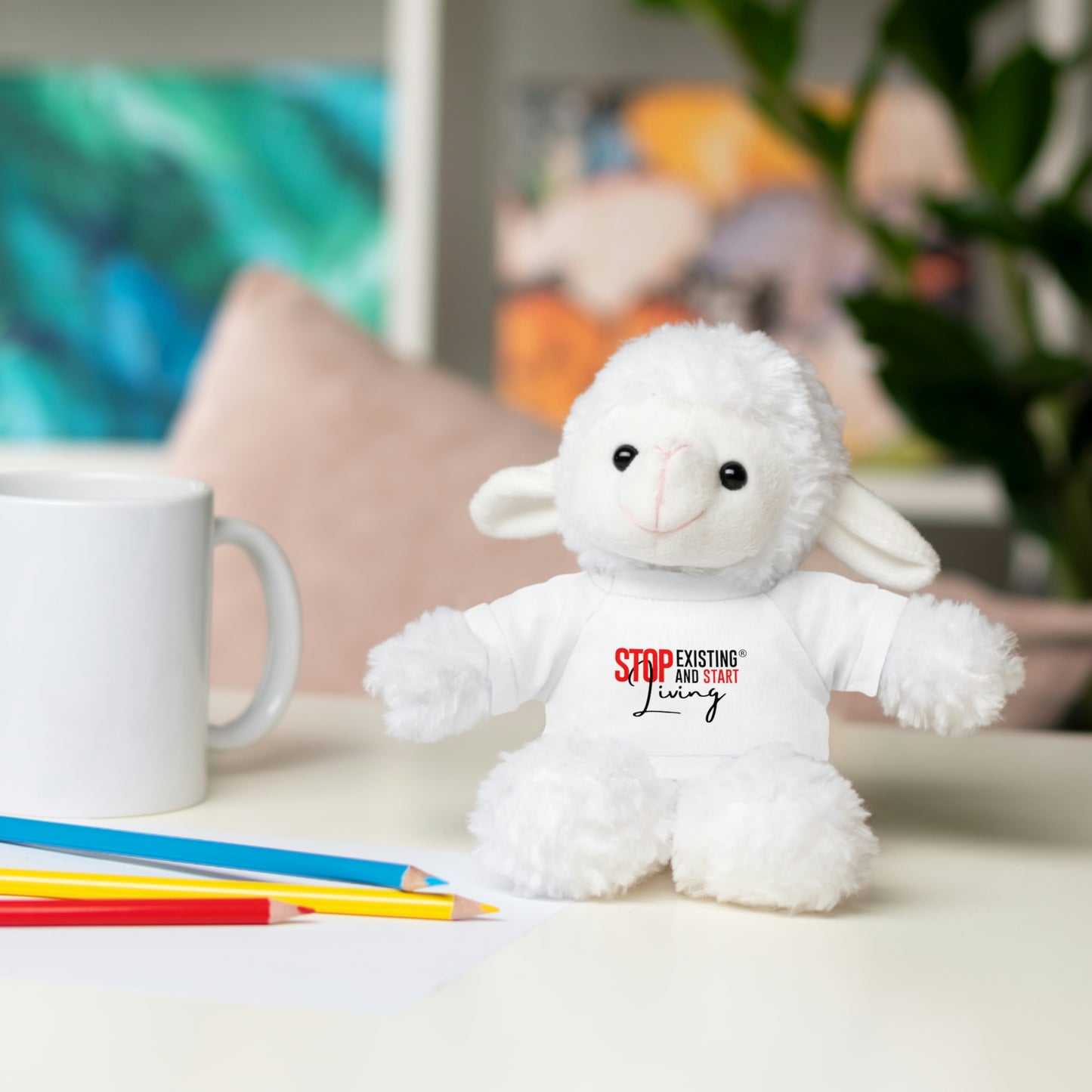 STOP EXISTING & START LIVING Stuffed Animals with Tee