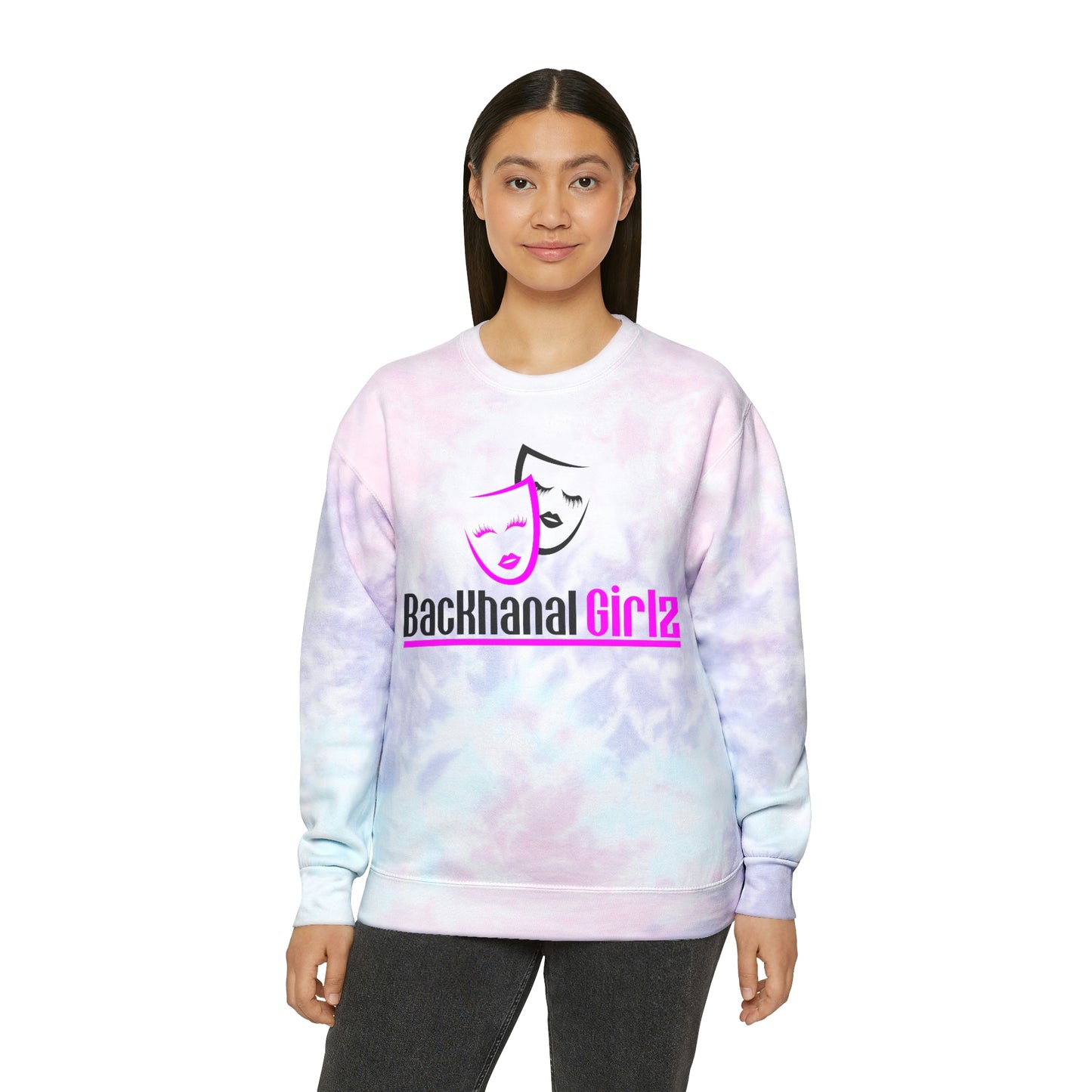 BACKHANAL GIRLZ Unisex Tie-Dye Sweatshirt