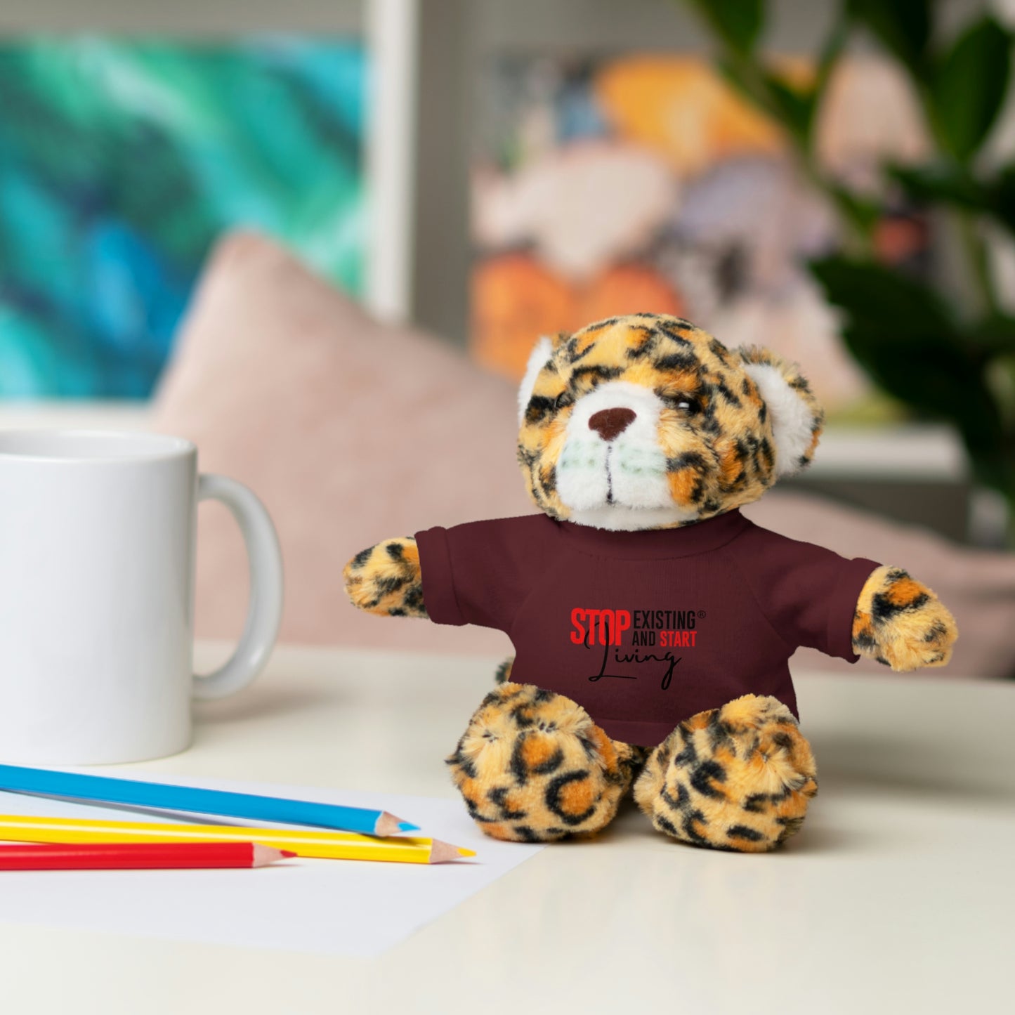 STOP EXISTING & START LIVING Stuffed Animals with Tee