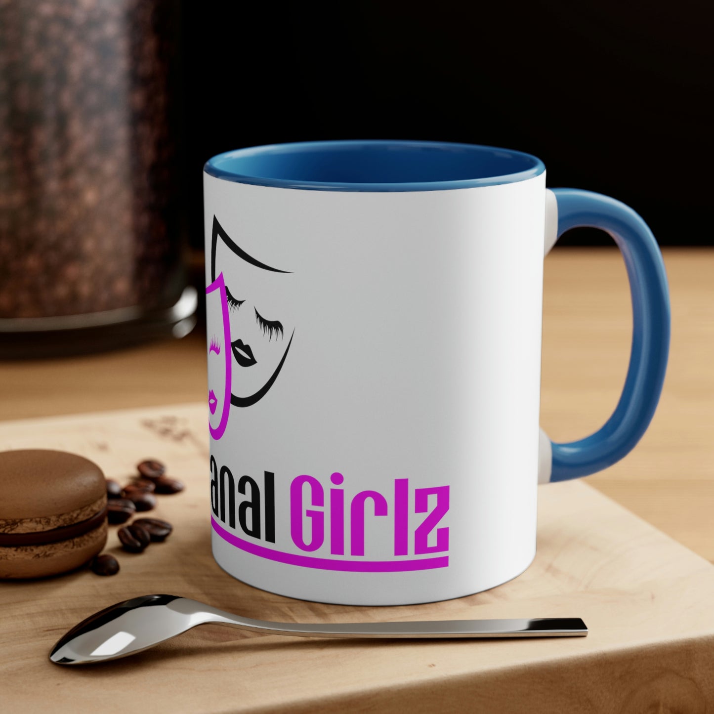 BACKHANAL GIRLZ  two-tone Coffee Mug, 11oz